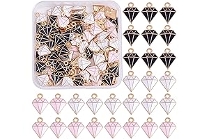 90 Diamond-Studded Charms for Ultimate Sparkle