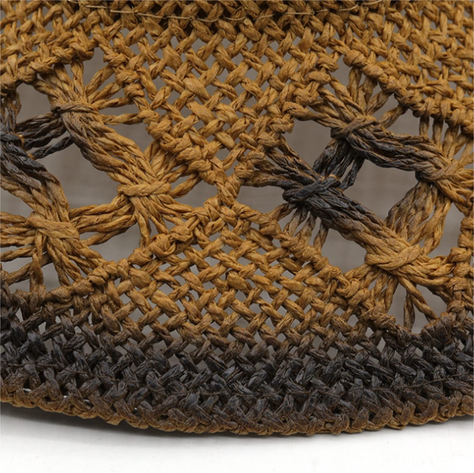 Cappello da Sole Estivo Pieghevole Cappello da Cowboy Occidentale Donna Uomo Sole Estivo in Papiro Sombrero A Tesa Larga Traspirante