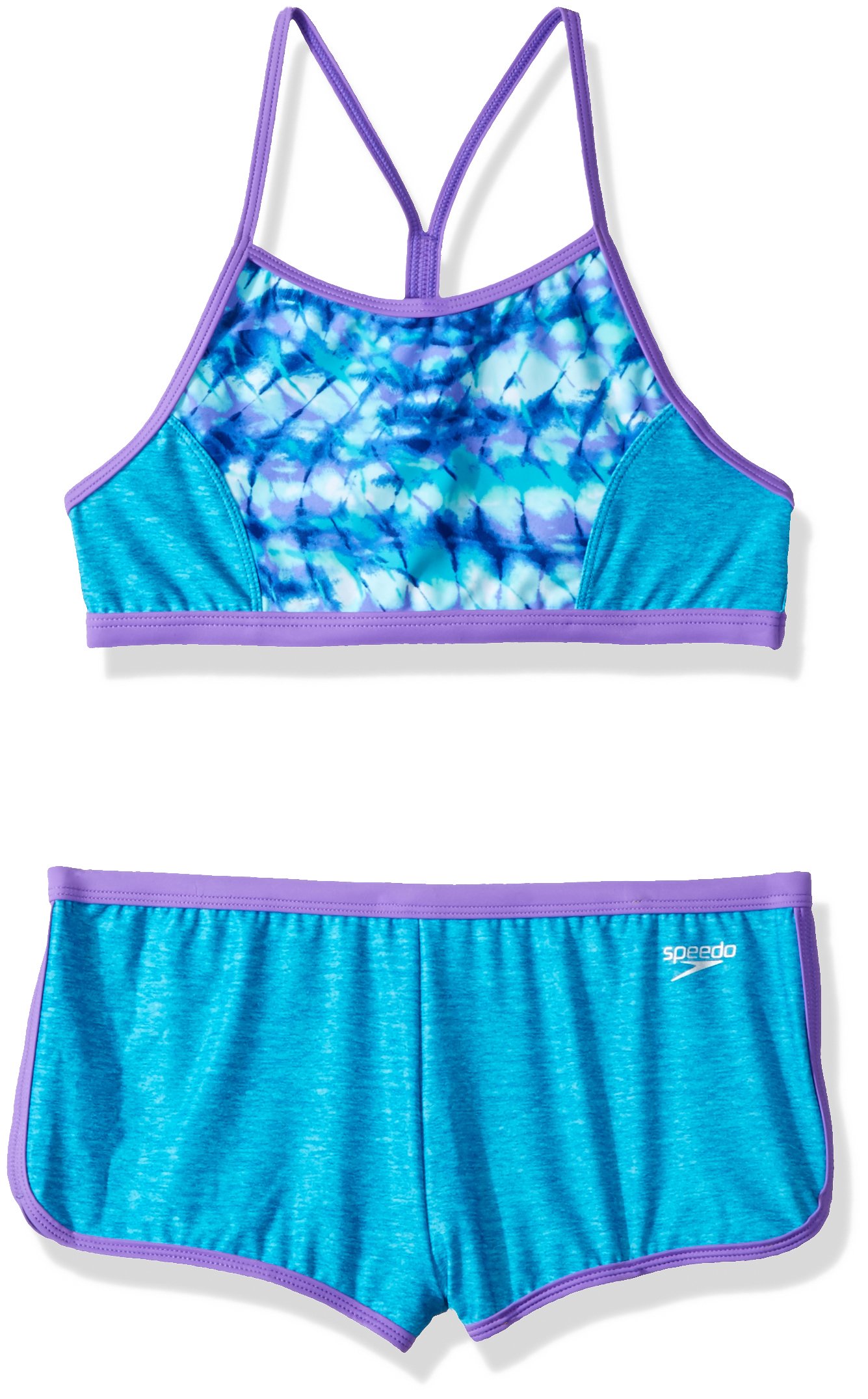 Speedo Women's Swimsuit One Piece Endurance+ Flyback Printed Adult Team Colors