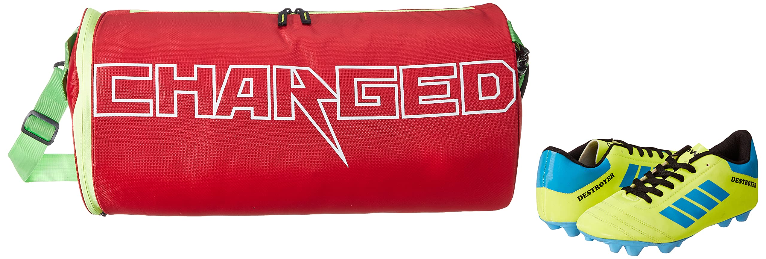 Charged Sports Bag Bueno Red With Gowin Football Shoe Destroyer Cyan Size-7-image-27