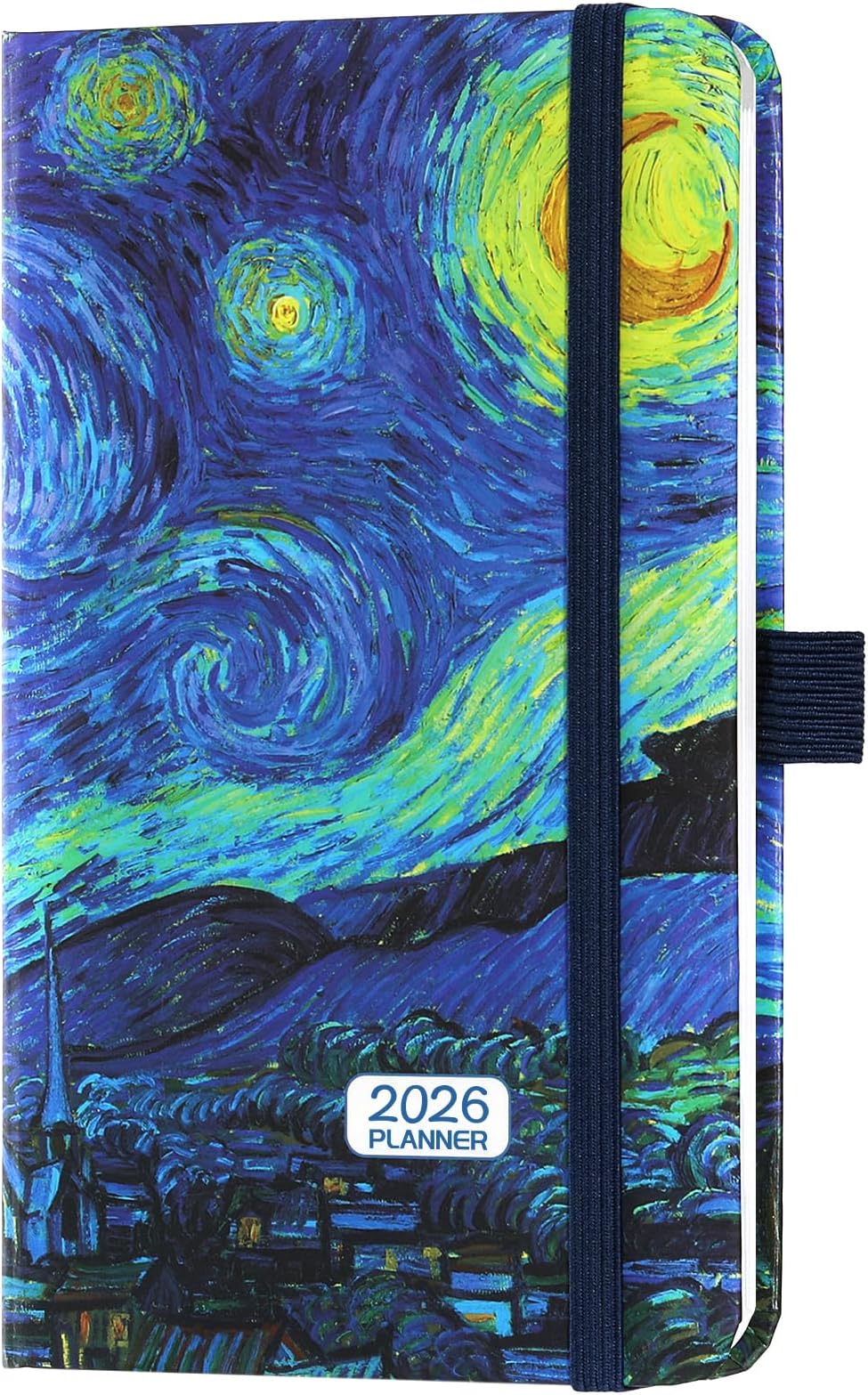 2026 Pocket Planner/Calendar - 2026 Calendar Weekly and Monthly from January 2026 - December 2026 with Spreads, 3.8" x 6.3", Pen Holder, Inner Pocket, Elastic Closure