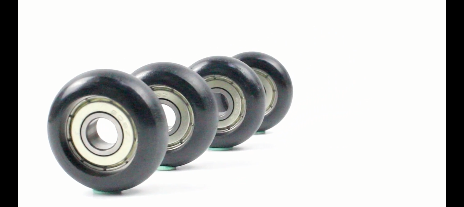 Produktbild von BQLZR Kunststoff-Kugellager 8x32x12mm – Set 4 Stück, POM + Stahl, Traglast 191kg, Für Türen & Fenster