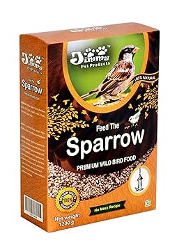 Jimmy Pet Products Feed The Sparrow Wild Bird Small Parakeet Seeds Food Refill for Bird Feeder (1.2 Kg) - image, photos