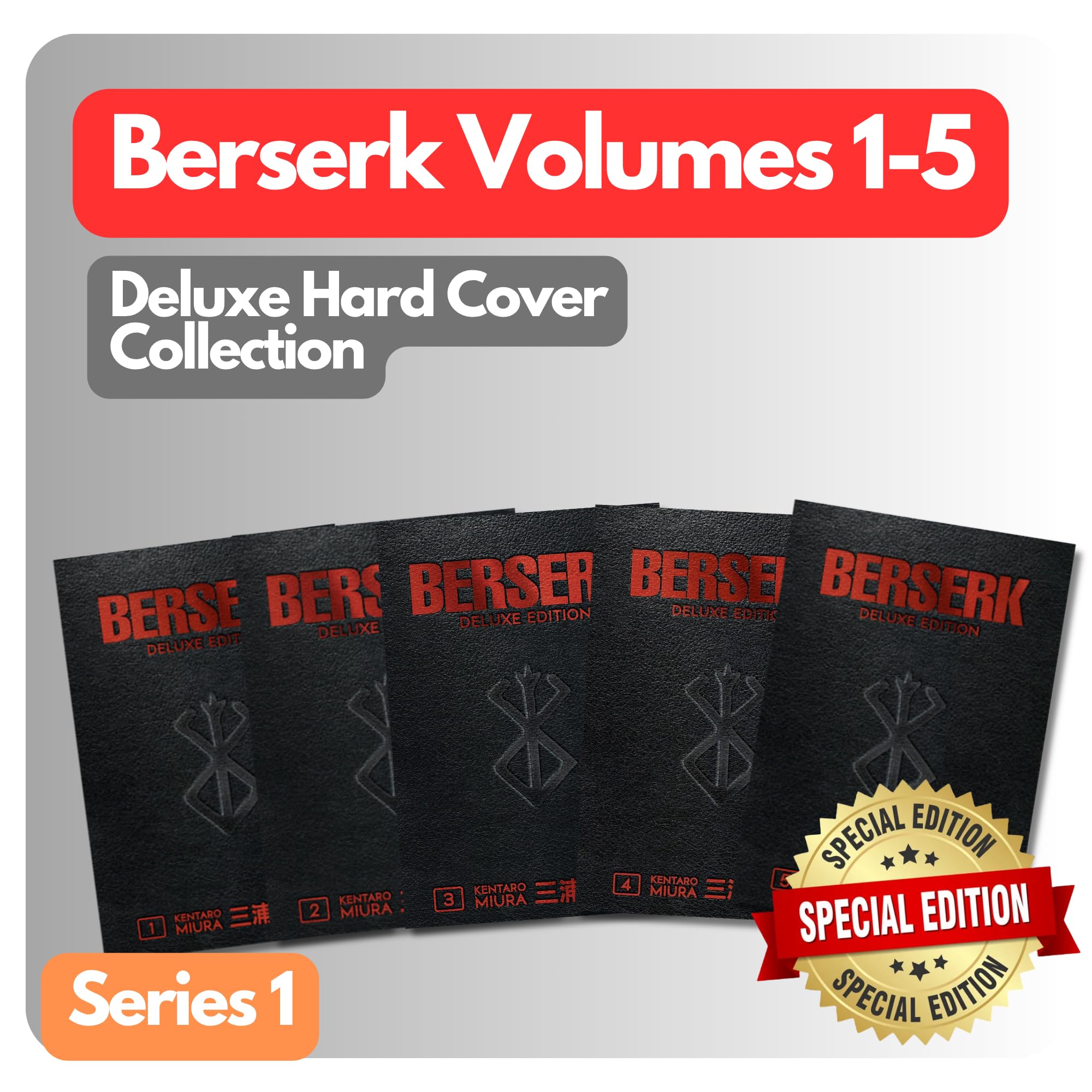 新品　Berserk 1-5巻　english Berserk Volume 1-5 Collection 5 Books Set (Series 1) by