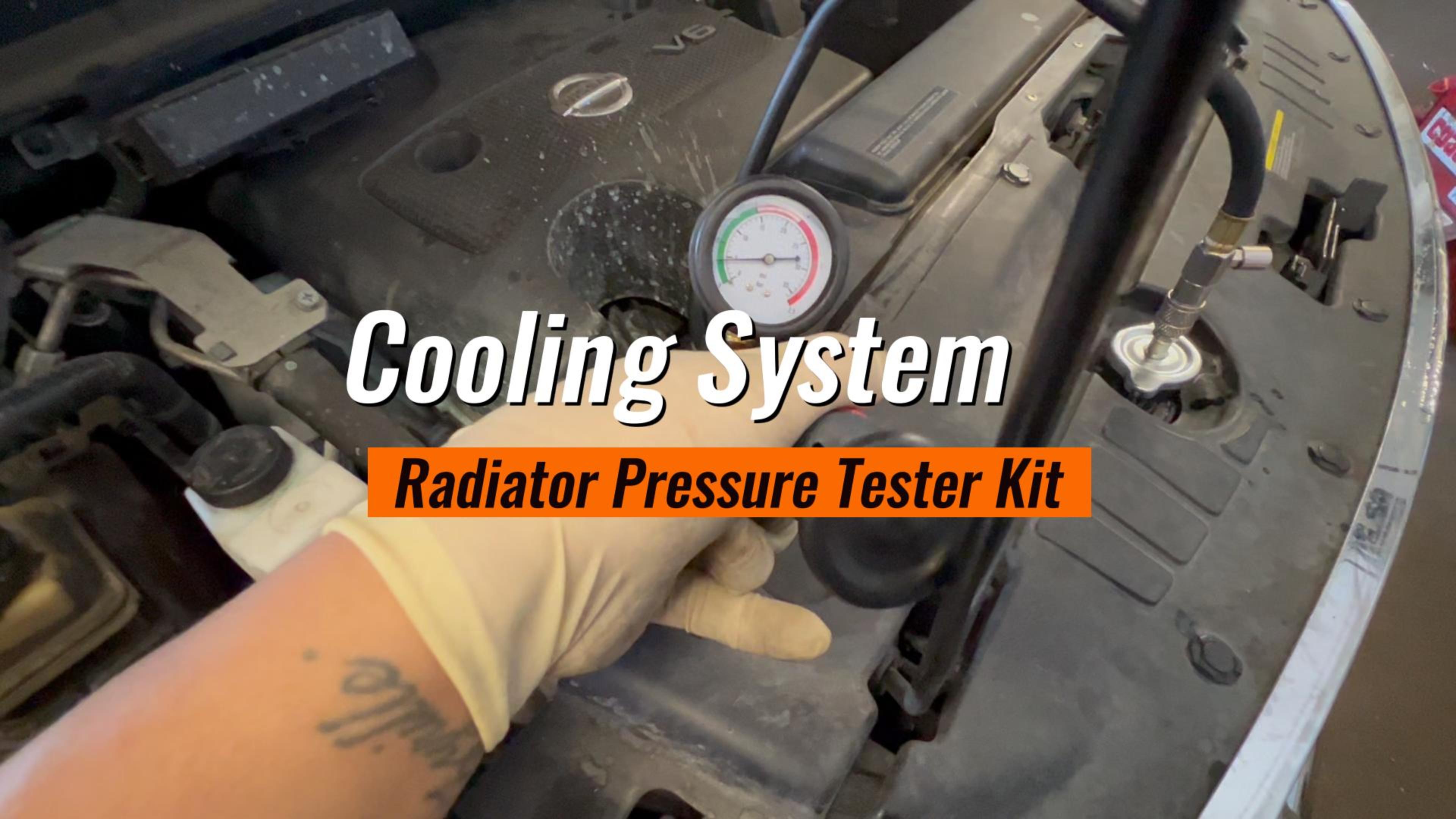 Watch Vehicles Cooling System Radiator Pressure Tester Kit Tools on ...