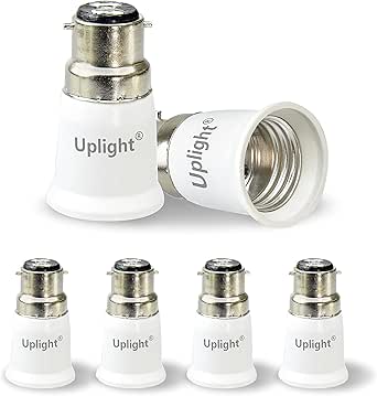 Adaptateur B22 Vers E27, Convertisseur à Baïonnette Vers Douille à Vis
