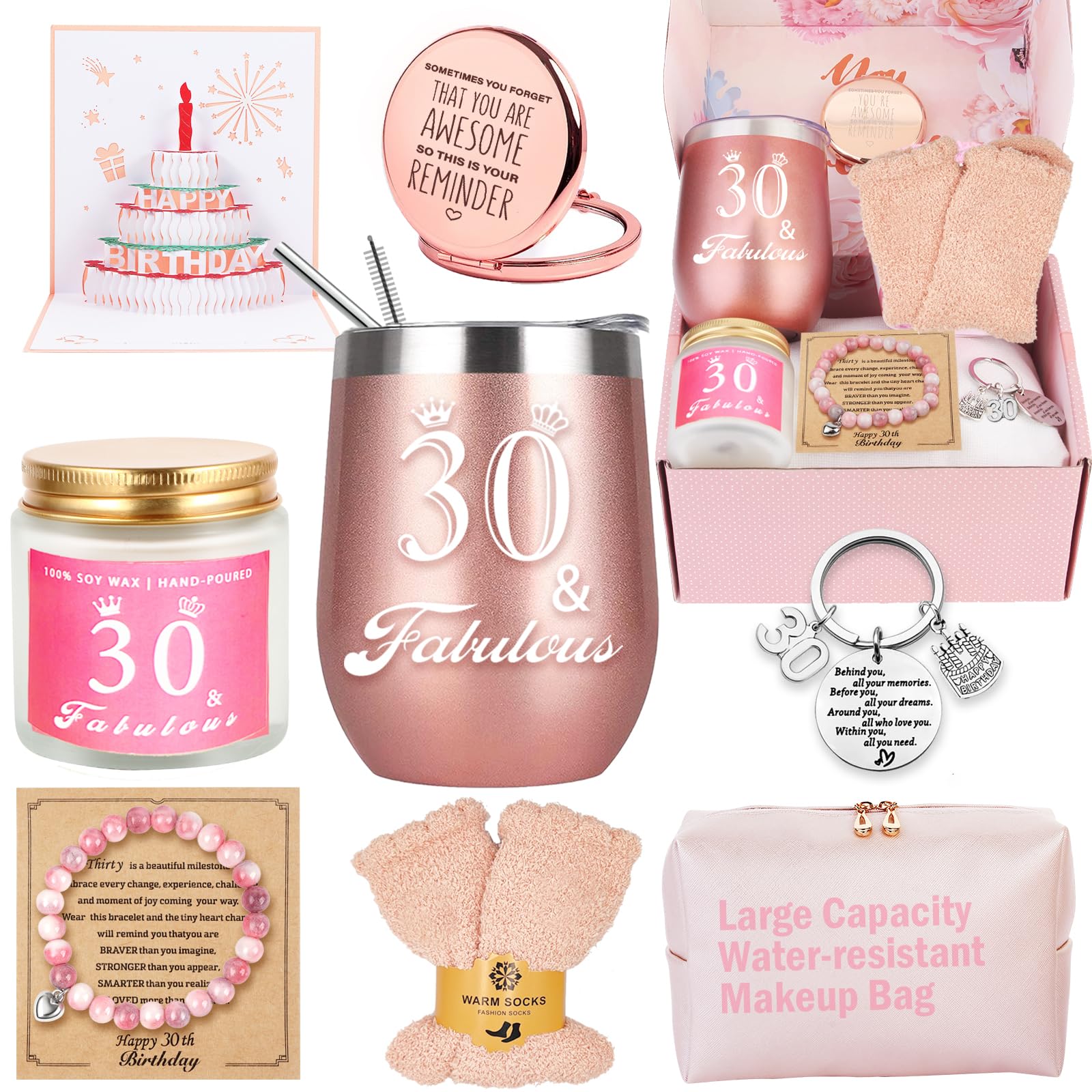 Awfrky Birthday Gifts for Women, Birthday Gift Box Set for Woman Best Friends Female Sister Mom Daughter Wife Her Girlfriend Coworker Bestie, Unique Gifts for Women — view 11