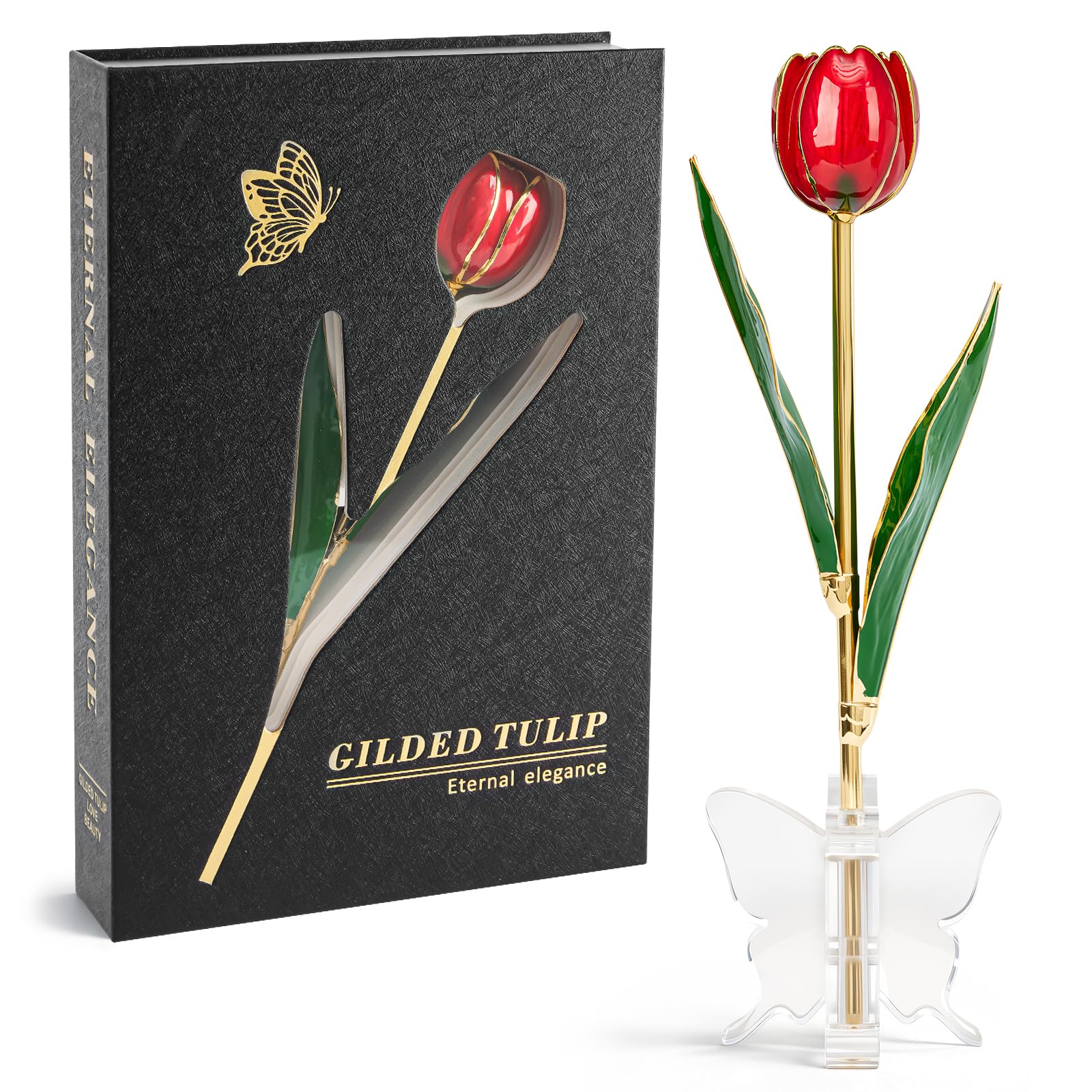 Mikasol 24K Gold Dipped Real Tulip