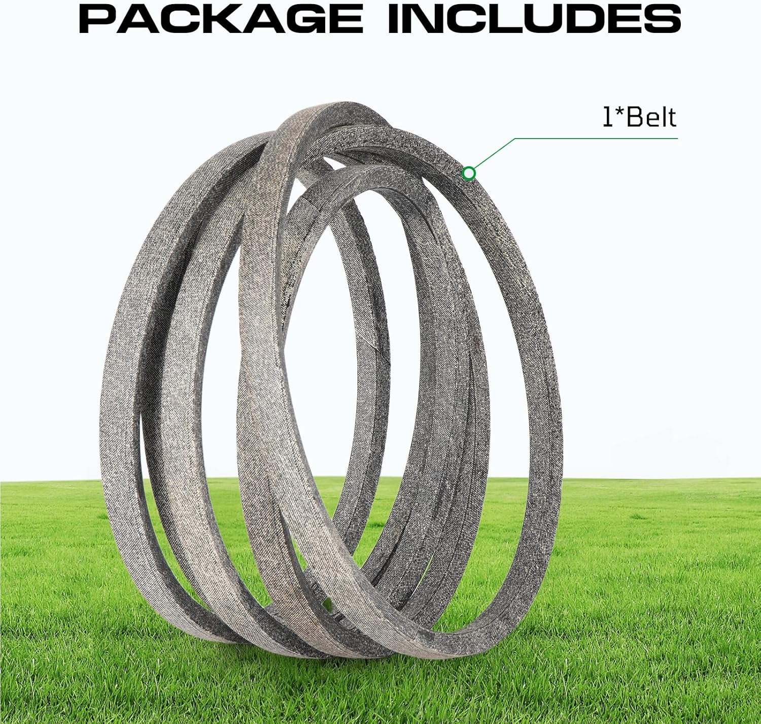 1/2 x 150 Inch M154295 M158130 Deck Belt Mower Lawn Tractor for John Deere Z245 Z425 Z445 with 48" Deck, Made with Aramid Cord
