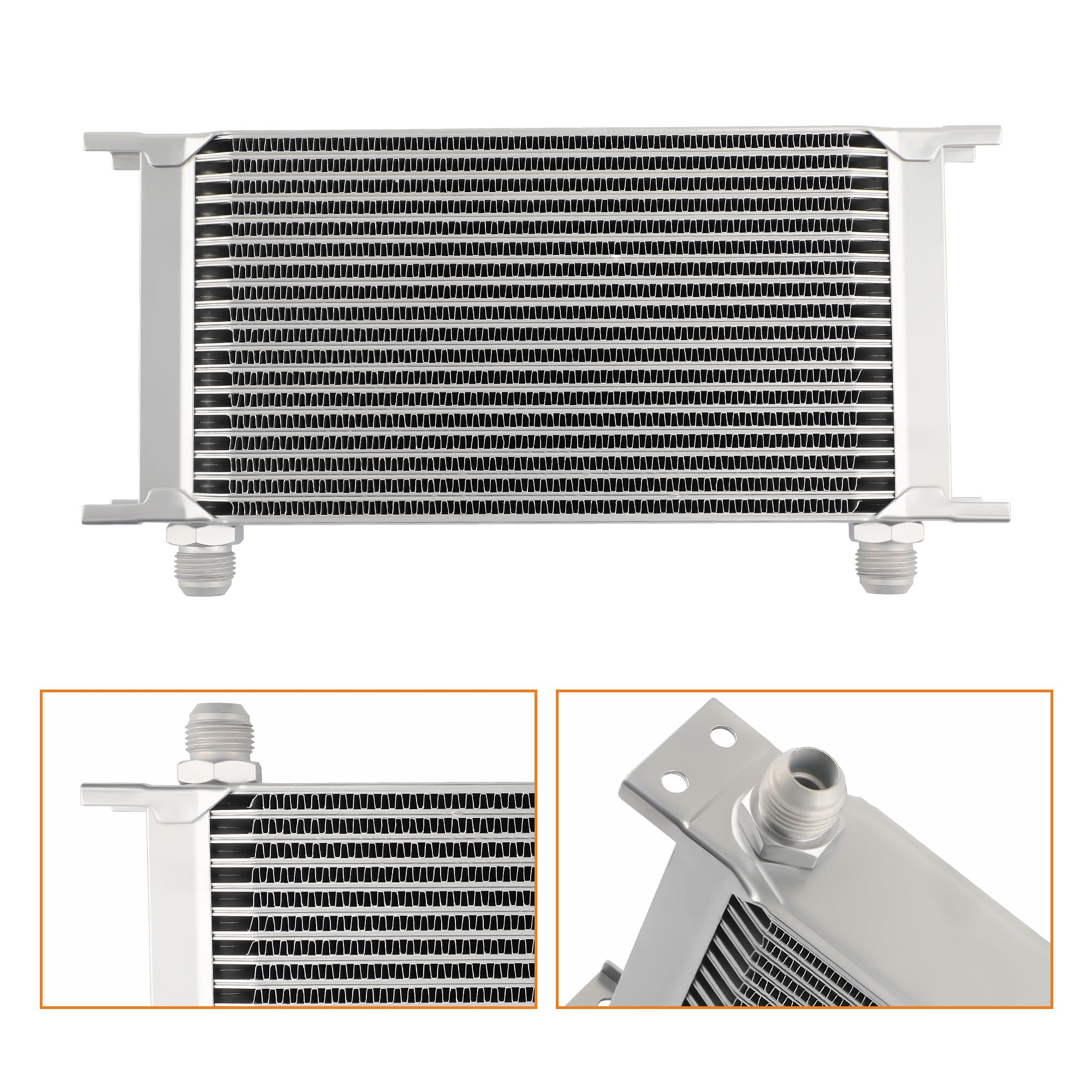 maXpeedingrods Kit enfriador de aceite de motor universal de 19 filas 10AN | AN10 Oil Cooler Kit