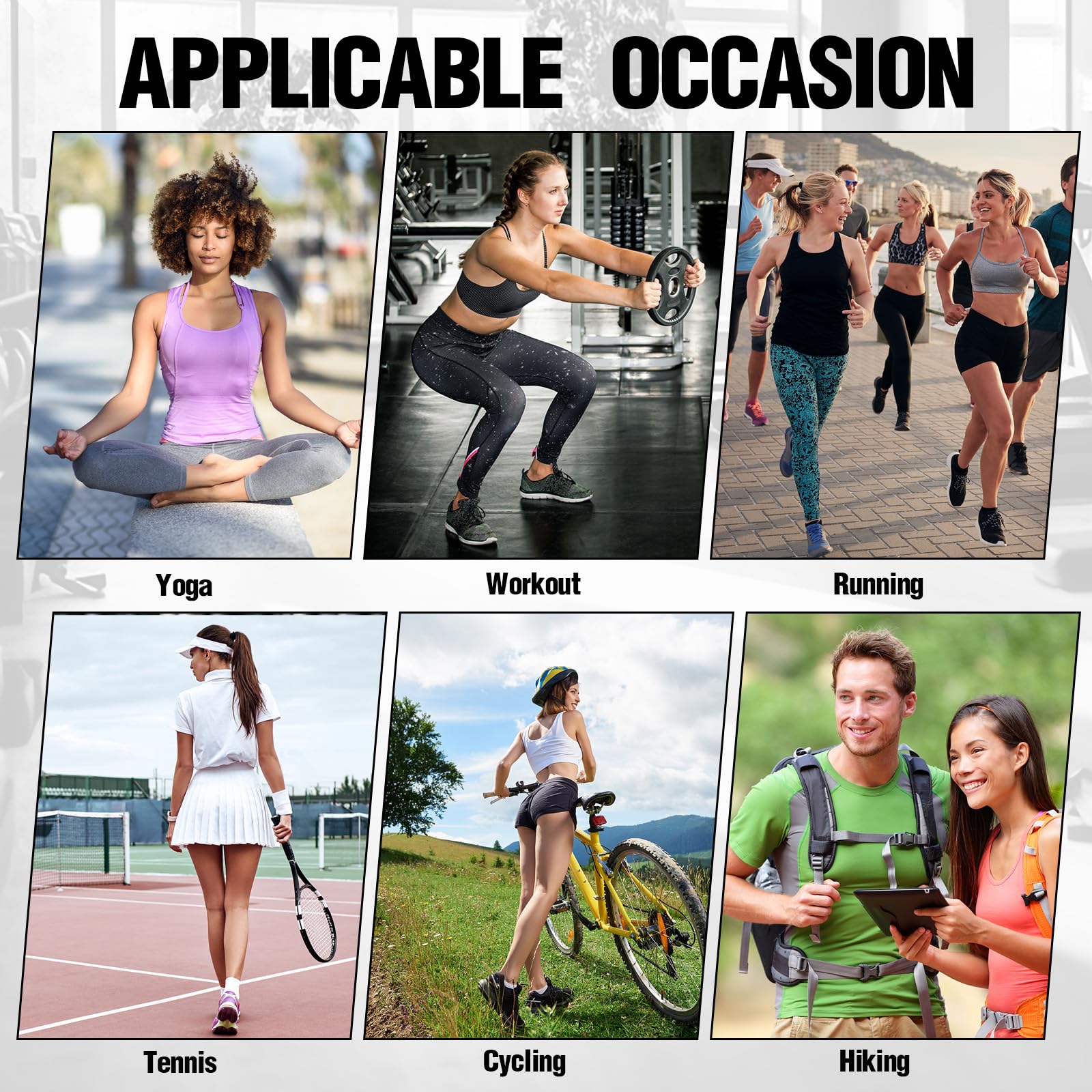 Coume Lot de 4 t-shirts de compression à manches courtes pour femme - T-shirt de course à pied, yoga - Séchage rapide