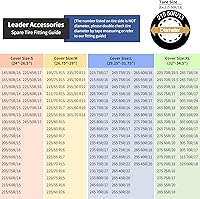 Vista 2 de Leader Accessories Fundas para neumáticos (paquete de 4) – Protectores de ruedas resistentes e impermeables para camiones, SUV, Jeep, cámper