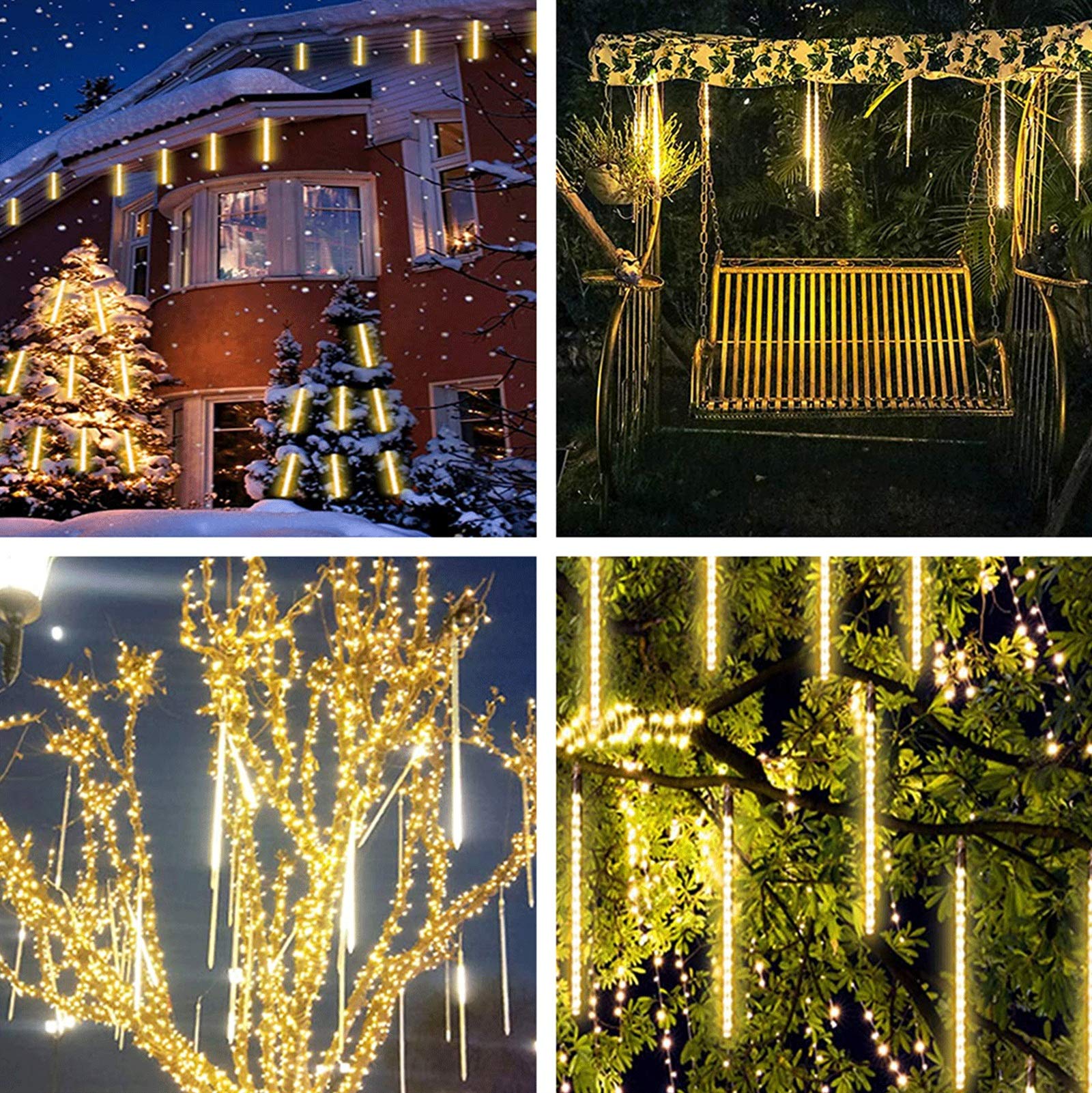 Luces de cadena LED festivas, luces luciérnaga, iluminación for dormitorio, fiesta, boda, Navidad o palos(White)