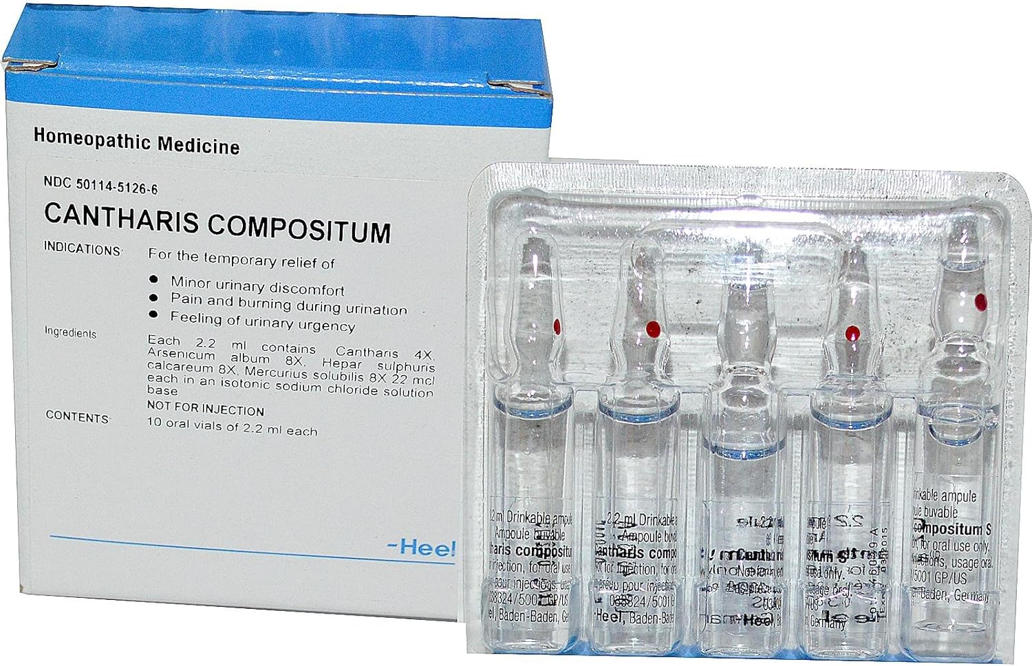 Heel/BHI Cantharis Compositum S 10 vials Health & Household