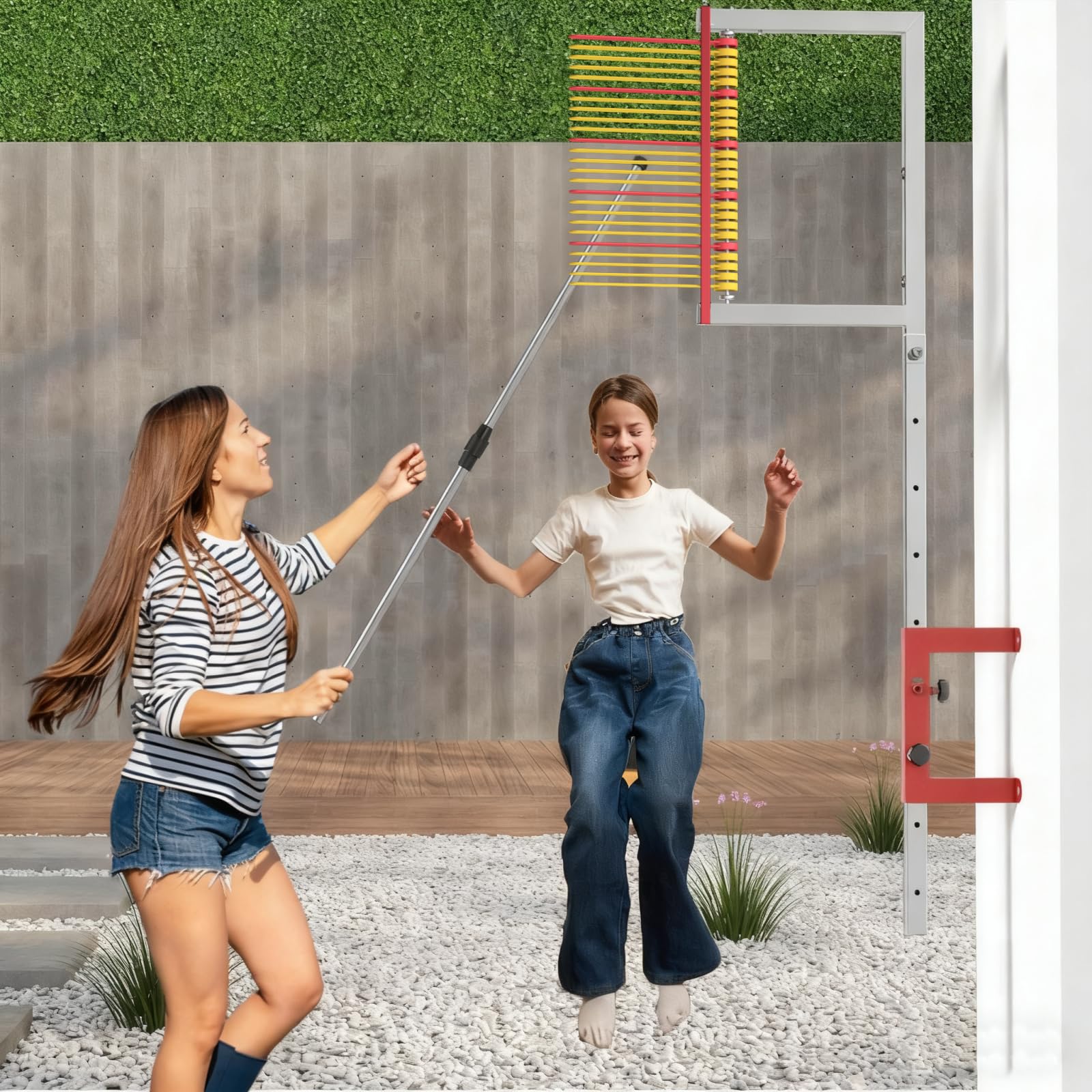 Wall Mounted Sports Vertical Jump Measurement Tester,Adult and Adolescent Adjustable Height Basketball Scale Assessment Stick Pole,Bounce Measuring Device for School Club