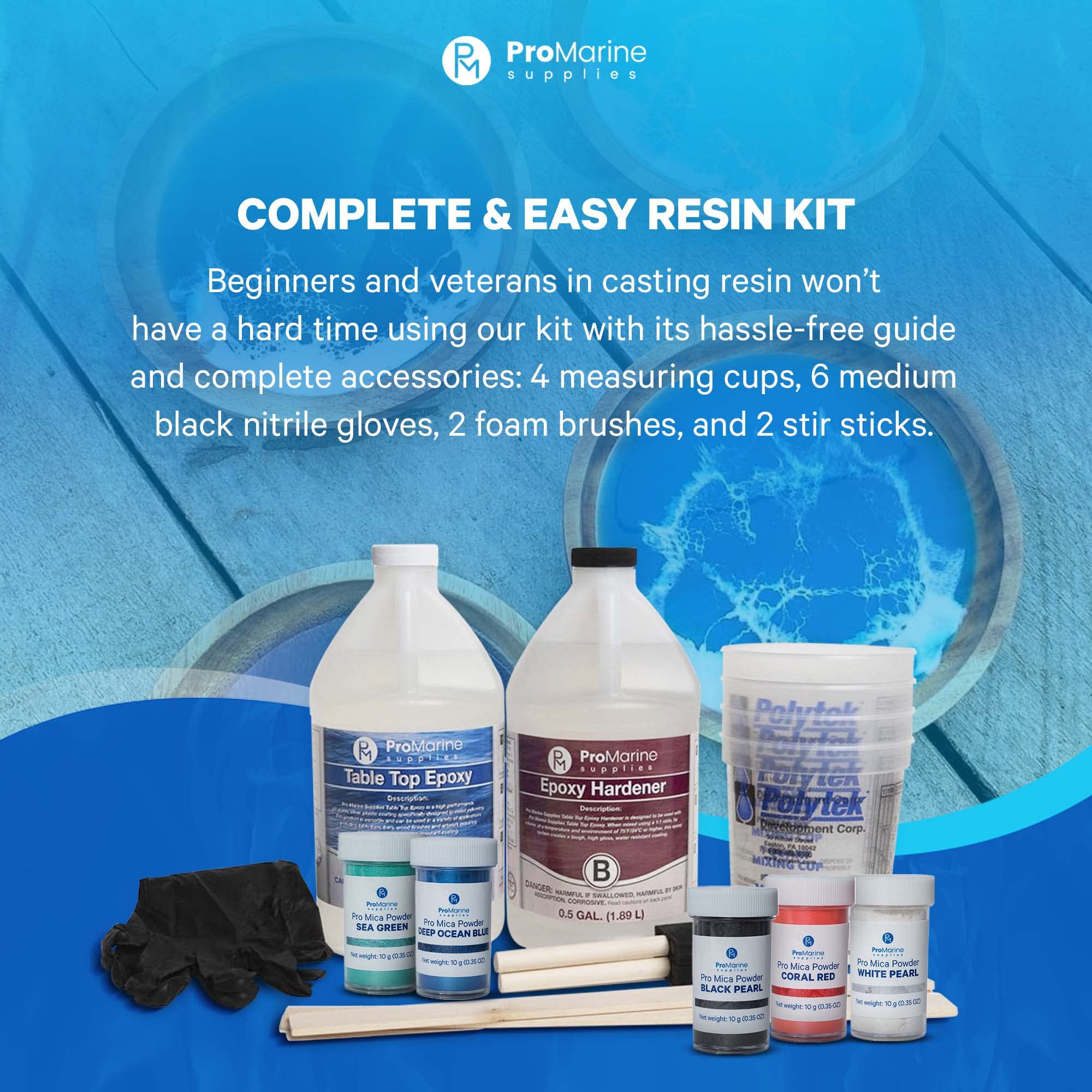 Buy Pro Marine Supplies Crystal Clear Table Top Epoxy Resin and