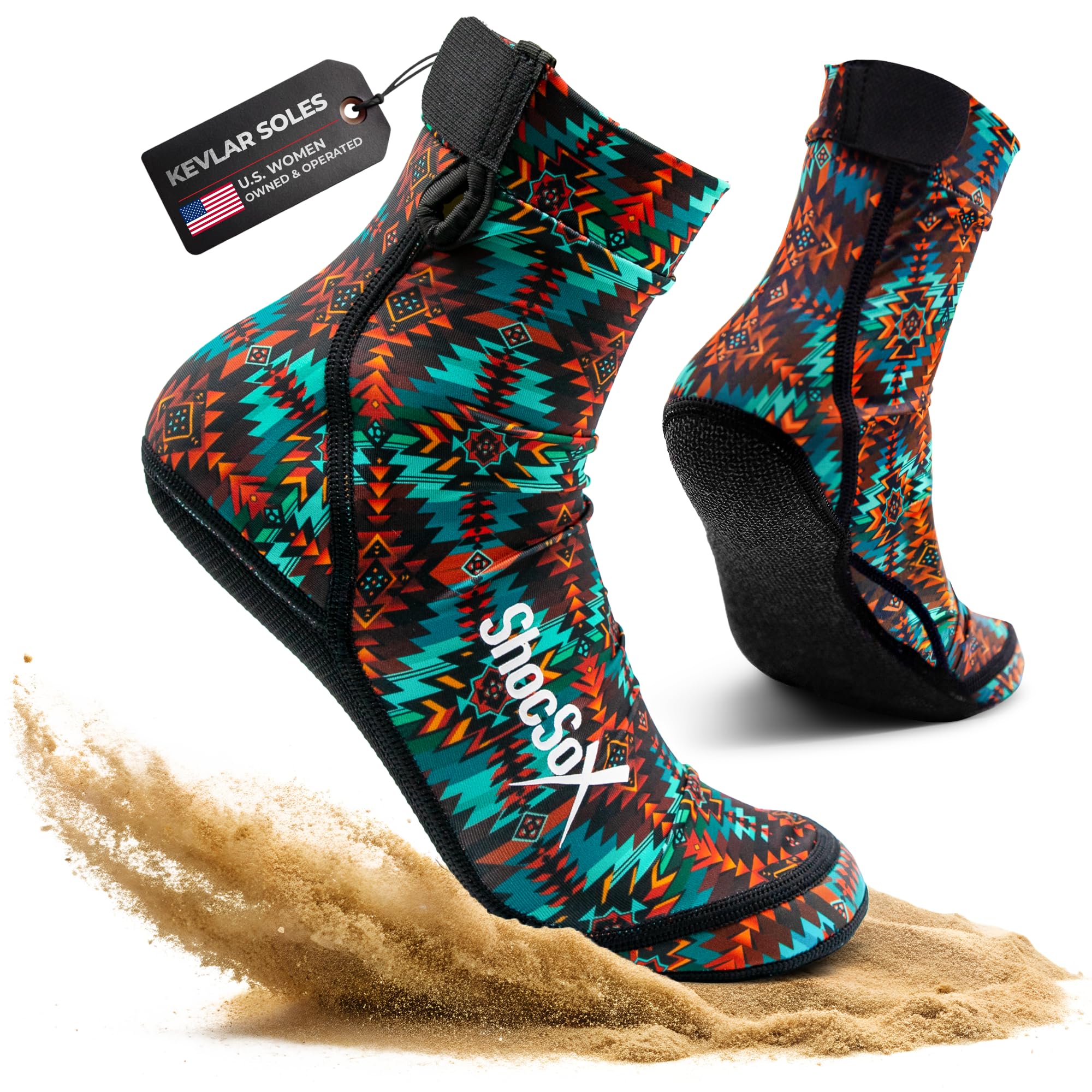 Beach Volleyball & Sand Soccer Socks No-Holes Guaranteed Soles for Maximum Protection