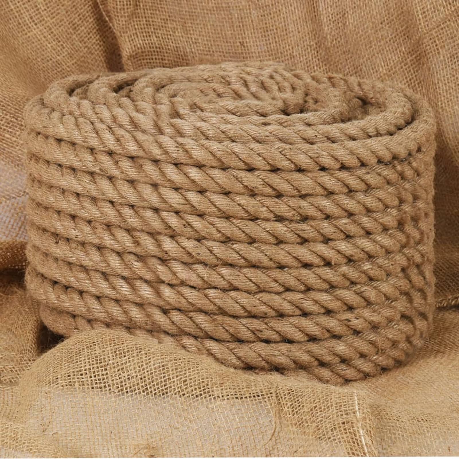 Gecheer Corde 100% Jute 20 mm 50 m pour Utilisation Générale Autour de Maison, Jardin et l'atelier
