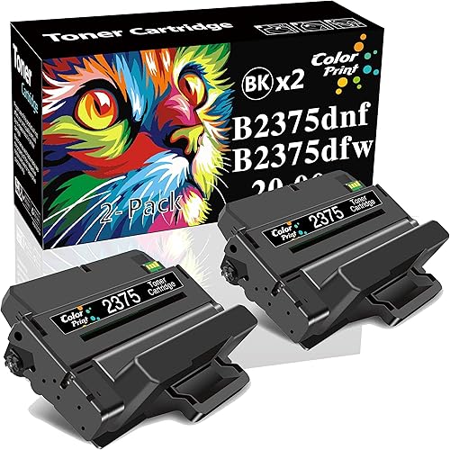 Cartucho de tóner compatible con impresión a color, 10,000 páginas, repuesto para Dell B2375dnf B2375dfw 2375DNF B2375 2375 2375DNF 2375DFW 8PTH4
