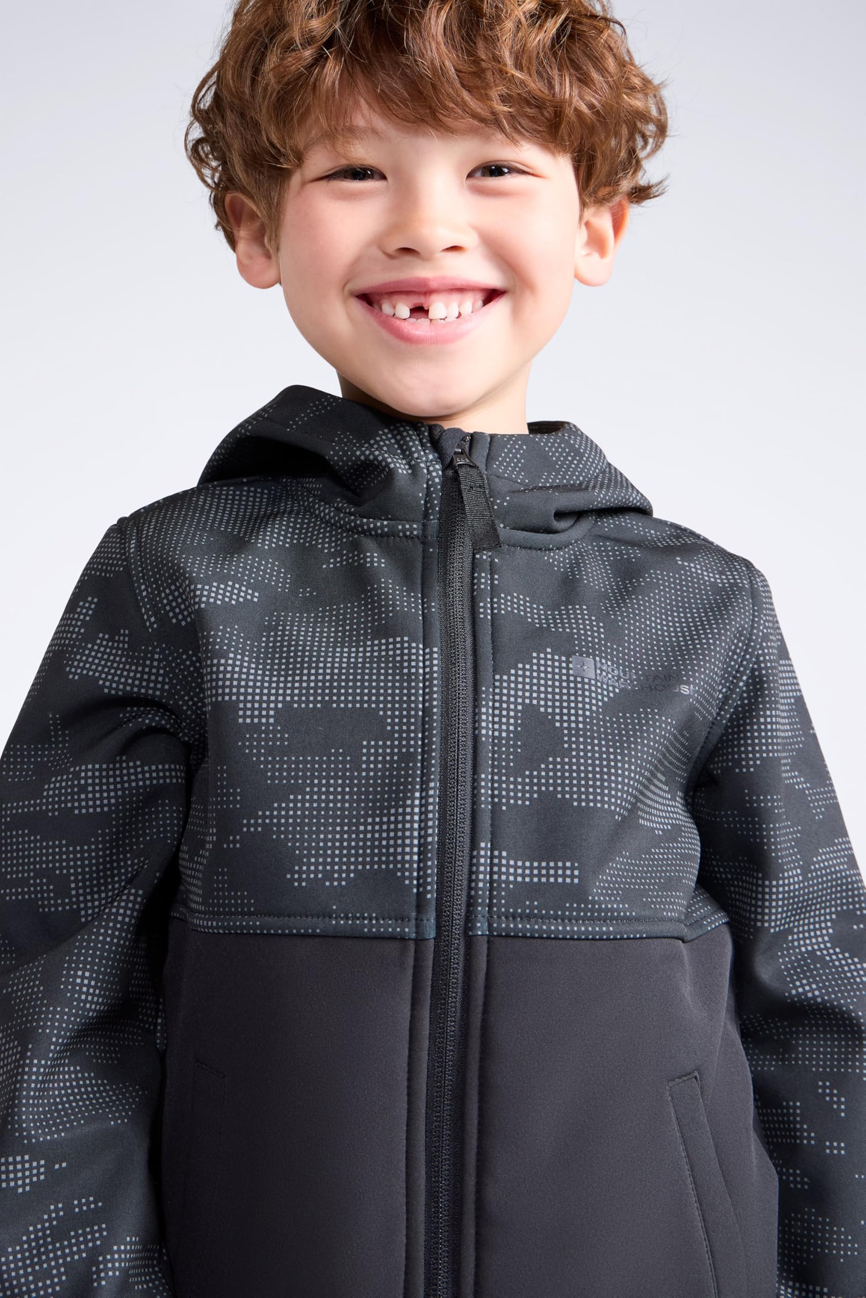 Mountain Warehouse Veste softshell Exodus pour enfants à imprimé camouflage - Imperméable, garçons et filles