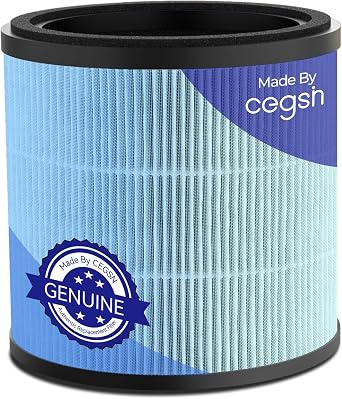 AP005C Series Genuine HEPA Air Filter Replacement, Upgraded 4-in-1 Air Filter for Smoke, Pollen, Dander, Hair, Dust, Odors, 1-Pack