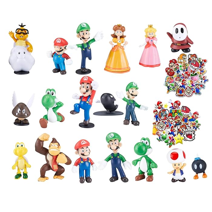 Buy Super Mario Mini Toys for Boys,Mario Bros Series Action Figures