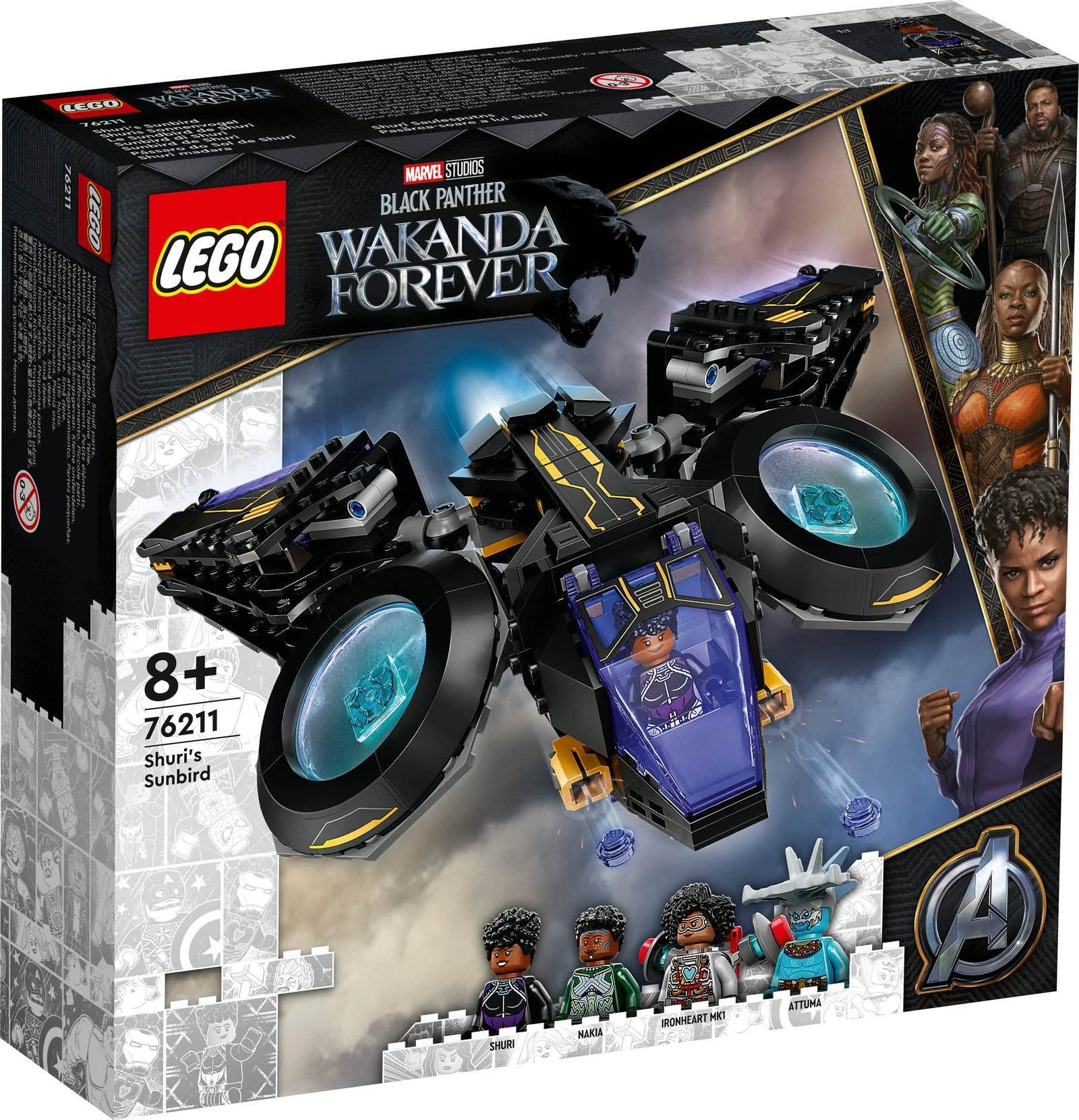 LEGO 2er Set: 76211 Shuris Sonnenvogel & 76186 Black Panthers Libelle
