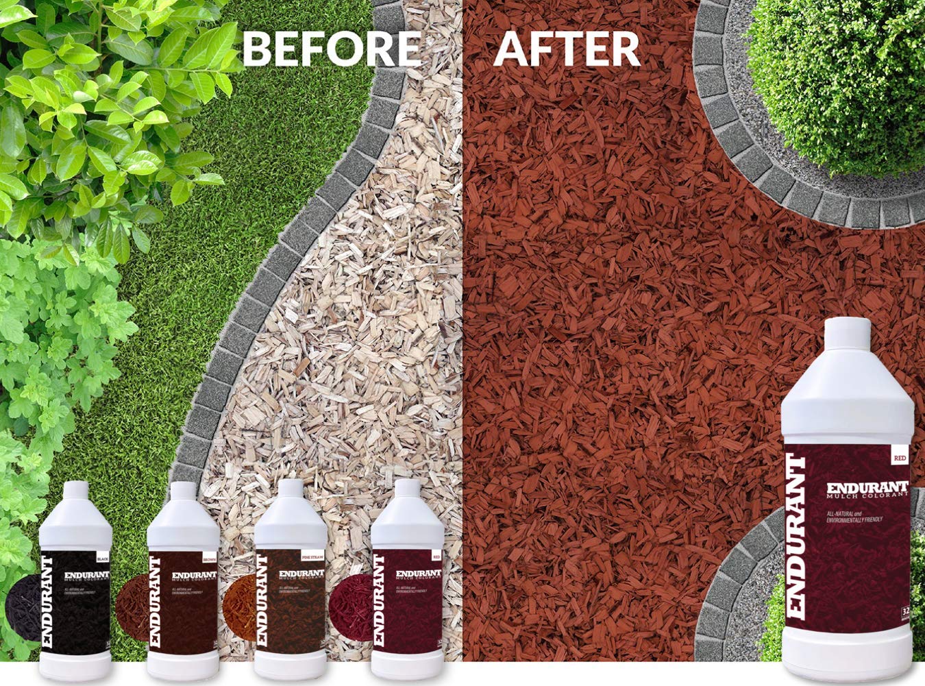 Geoponics Mulch Dye Concentrate Color Renewal Mulch Paint Revitalizes