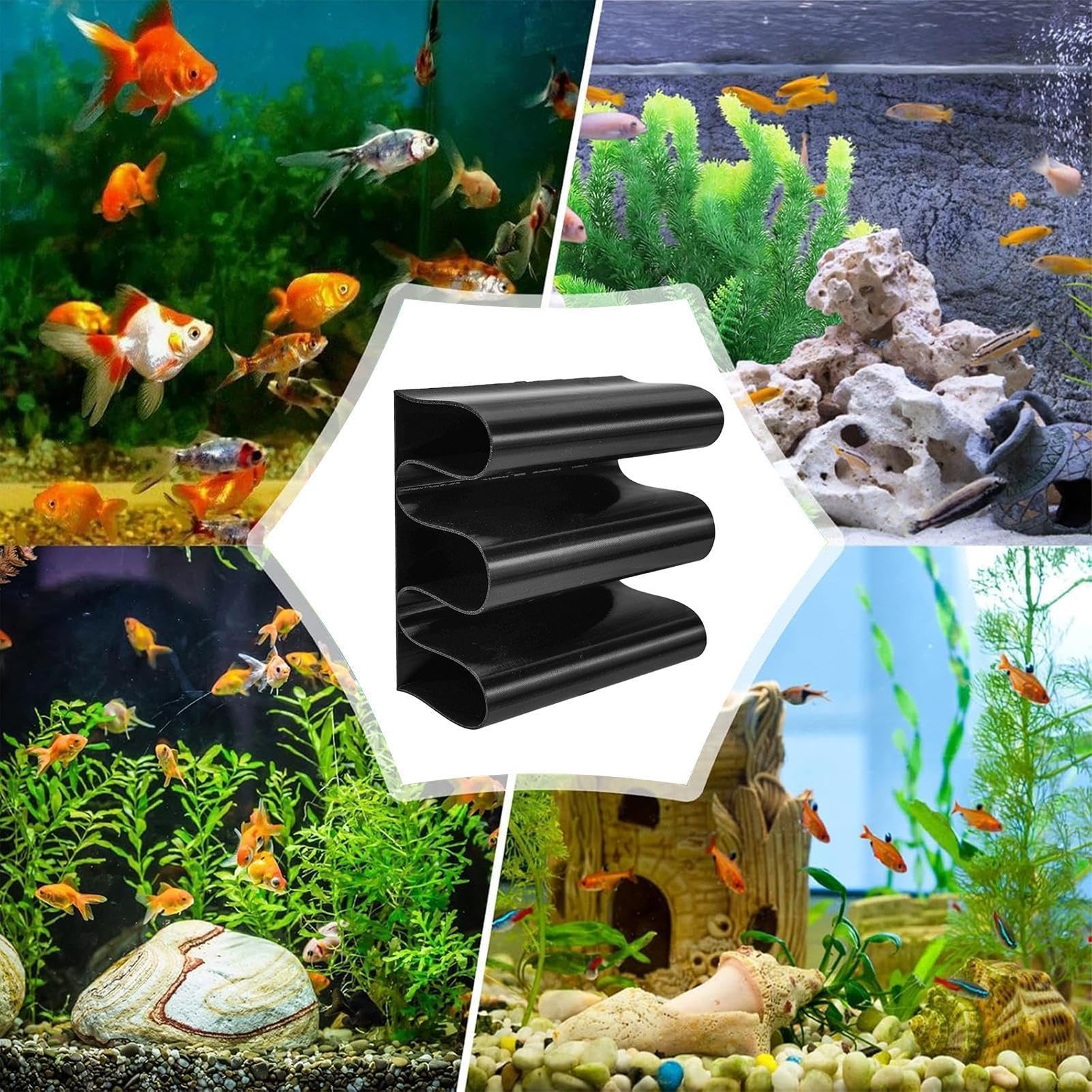 Cueva de acuario con ventosa – Adorno escondido para peces de agua salada y camarones | Ideal para oficina en casa, casa y sala de estar