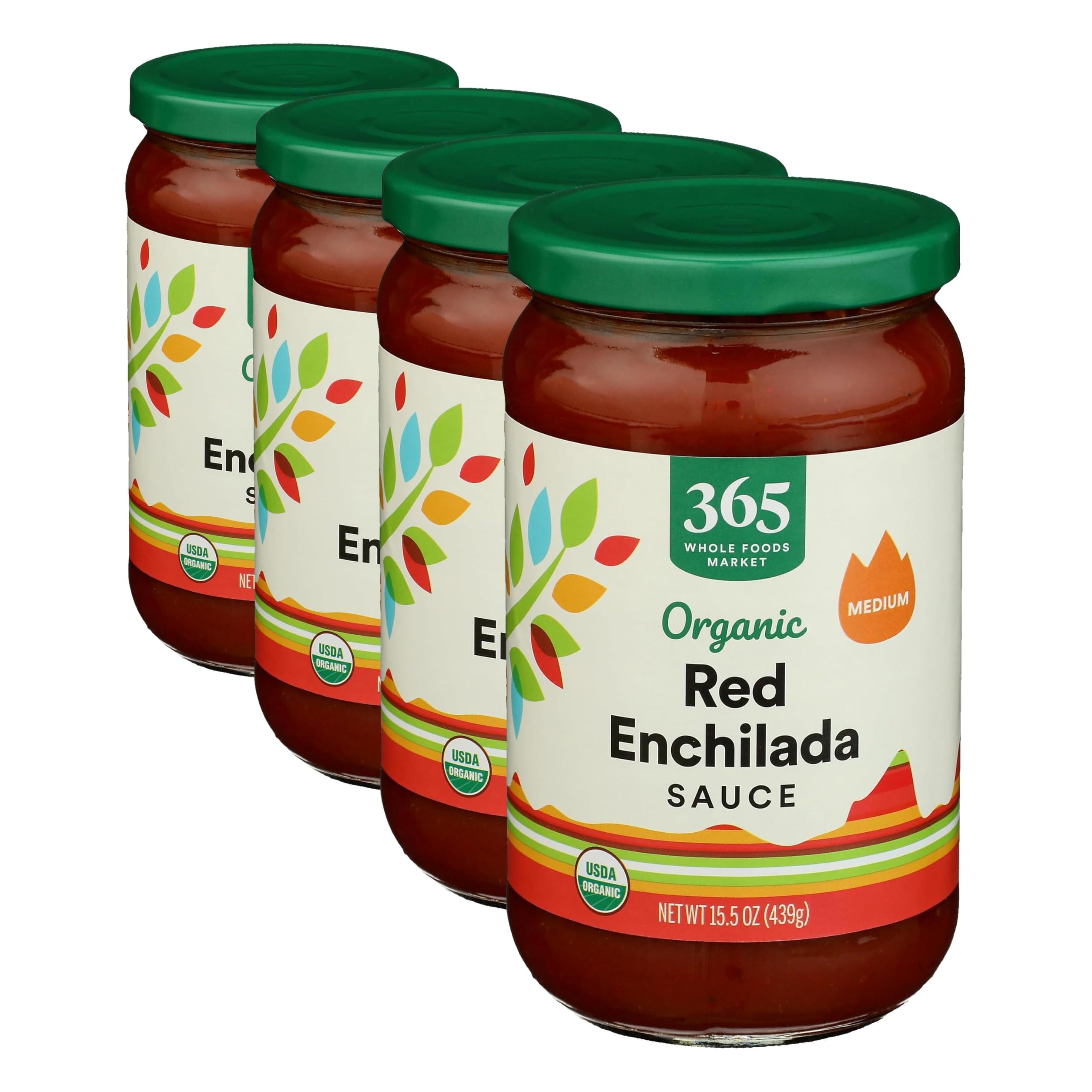 Organic Red Enchilada Sauce, 15.5 Ounce (Pack of 4) | Grocery