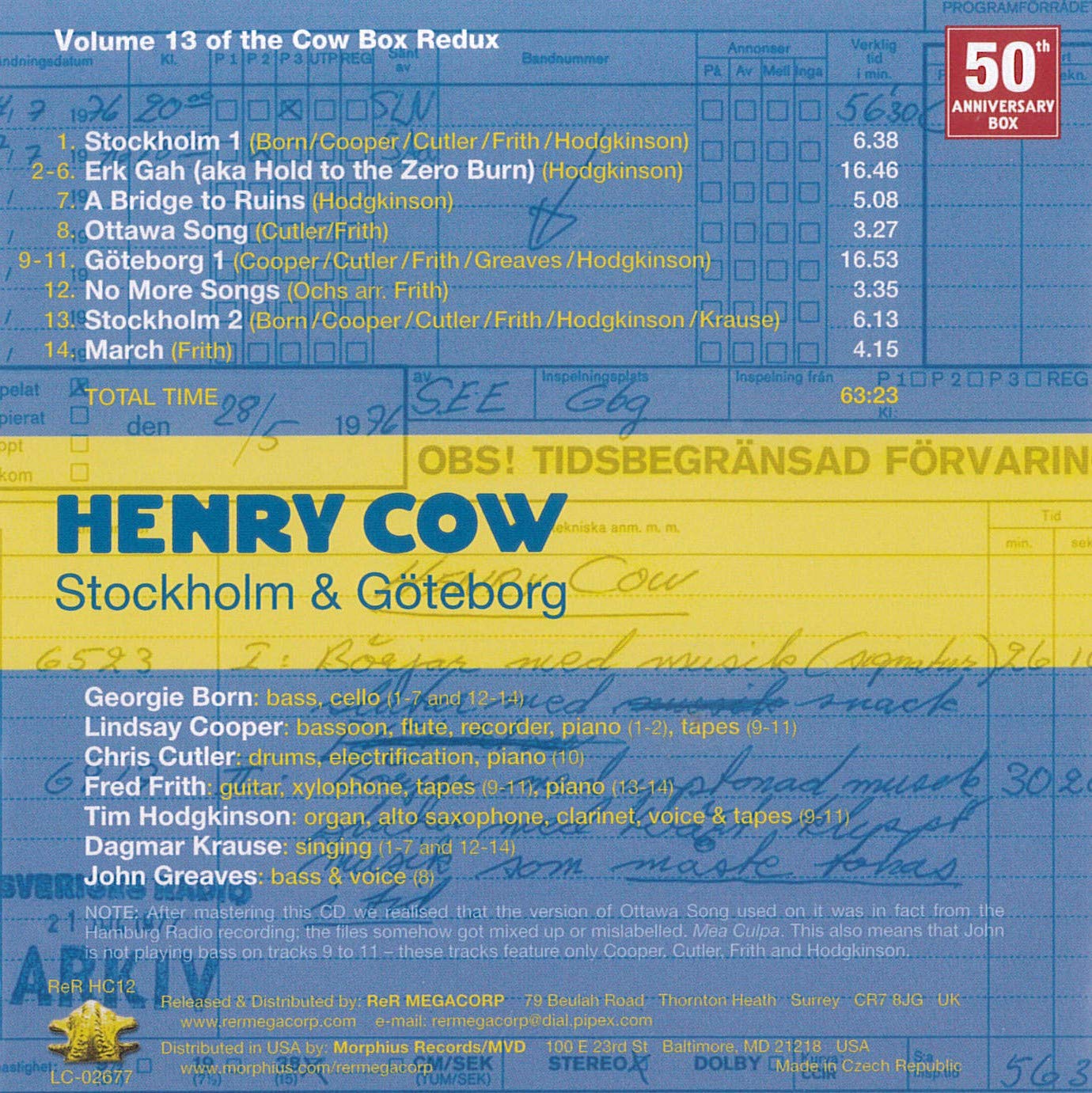 Henry Cow Box Redux: The Complete Henry Cow