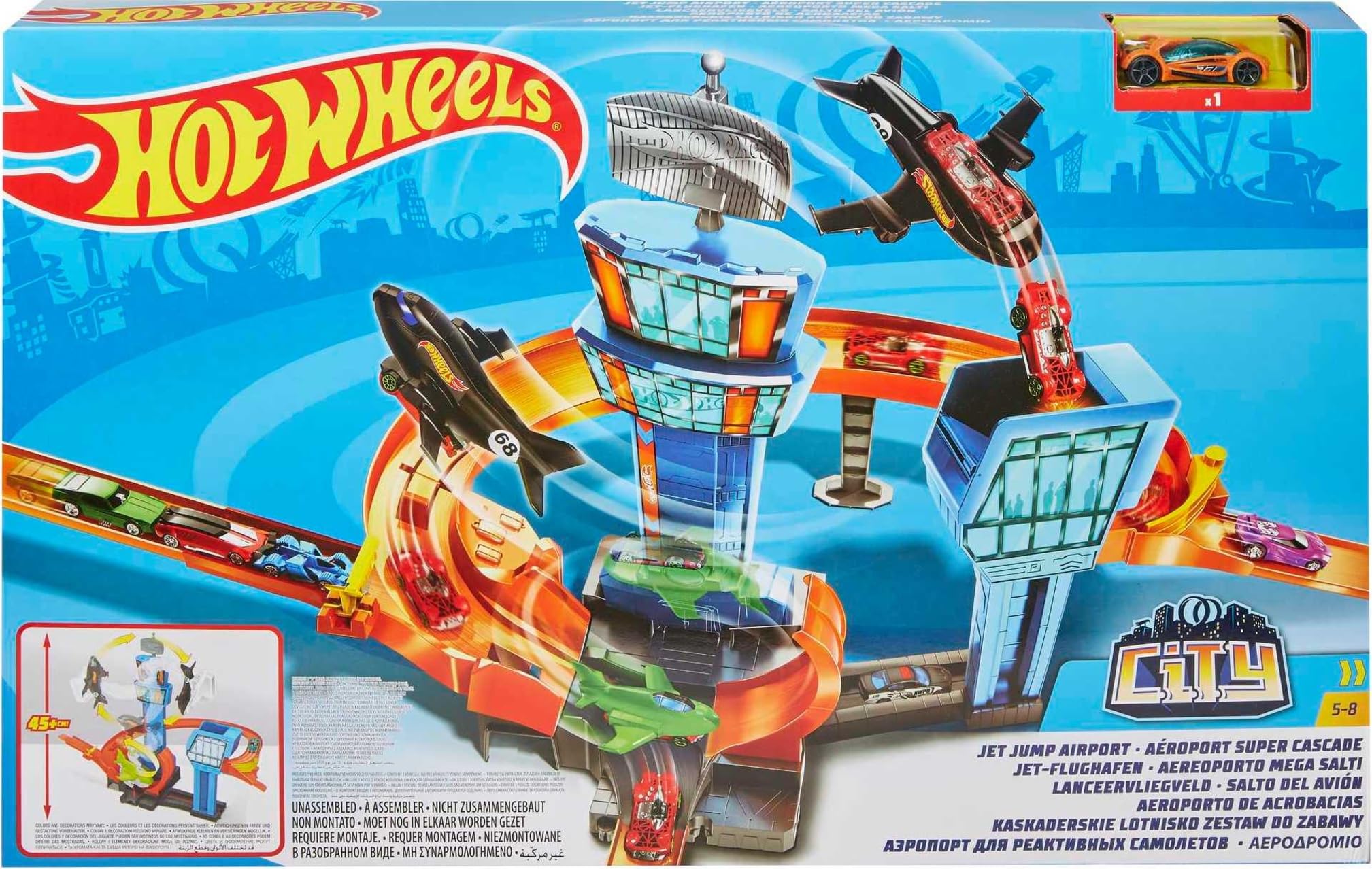 Hot Wheels GFH90 City Flughafen Spielset
