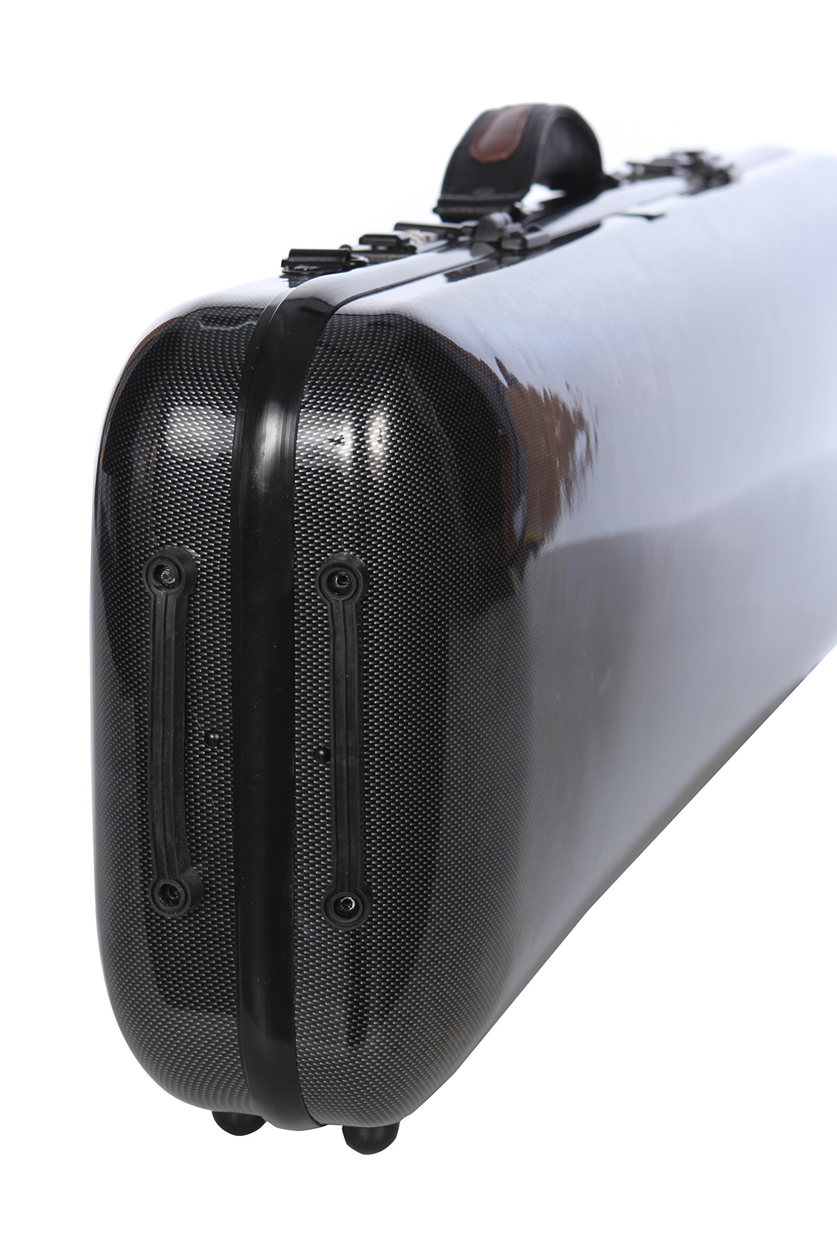 Geigenkoffer Fiberglass Safe Oblong 4/4 point schwarz M-Case + Musiktasche