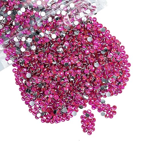 Vista 36 de 8000 piezas de diamantes de imitación de resina de cristal verde esmeralda de 3 mm para manualidades, diamantes de imitación con parte posterior