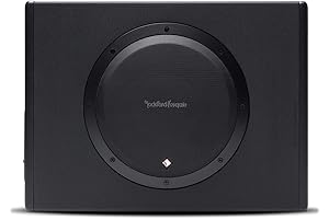 Rockford Fosgate Punch P300-10 Single 10" 300-Watt Amplified Subwoofer & Enclosure - Black