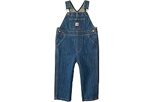 Unstoppable Durability: Carhartt Boys' Jean Denim Bib Overalls