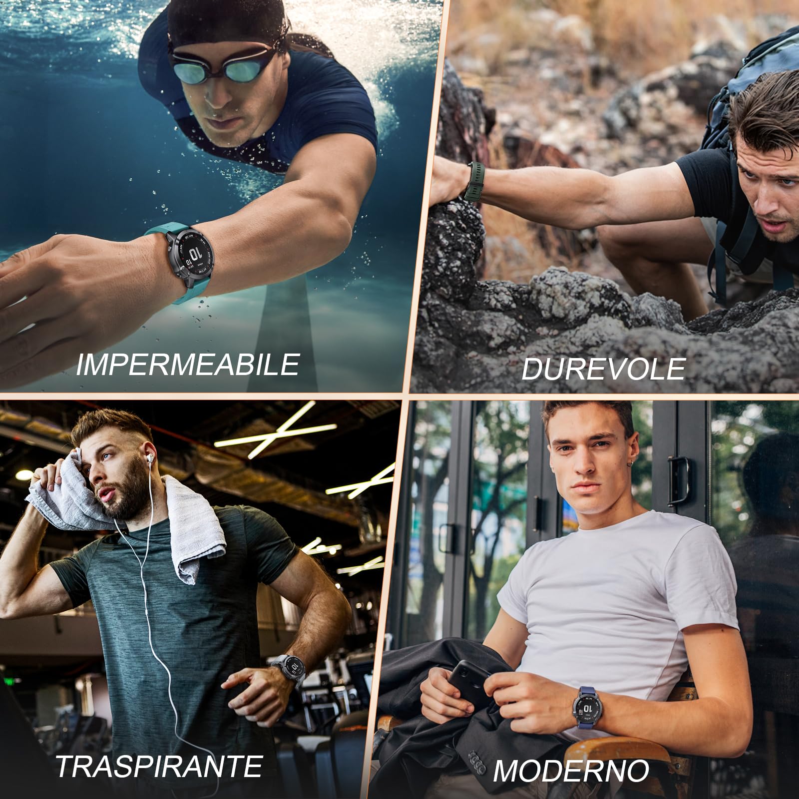 NotoCity Cinturino per Garmin Fenix 3/Fenix 3 HR/5X/Fenix 5X Plus/Fenix 6X/Fenix 6X PRO, 26mm Cinturino di Ricambio in Silicone, Braccialetto Quick-Fit (Z-7PCS)