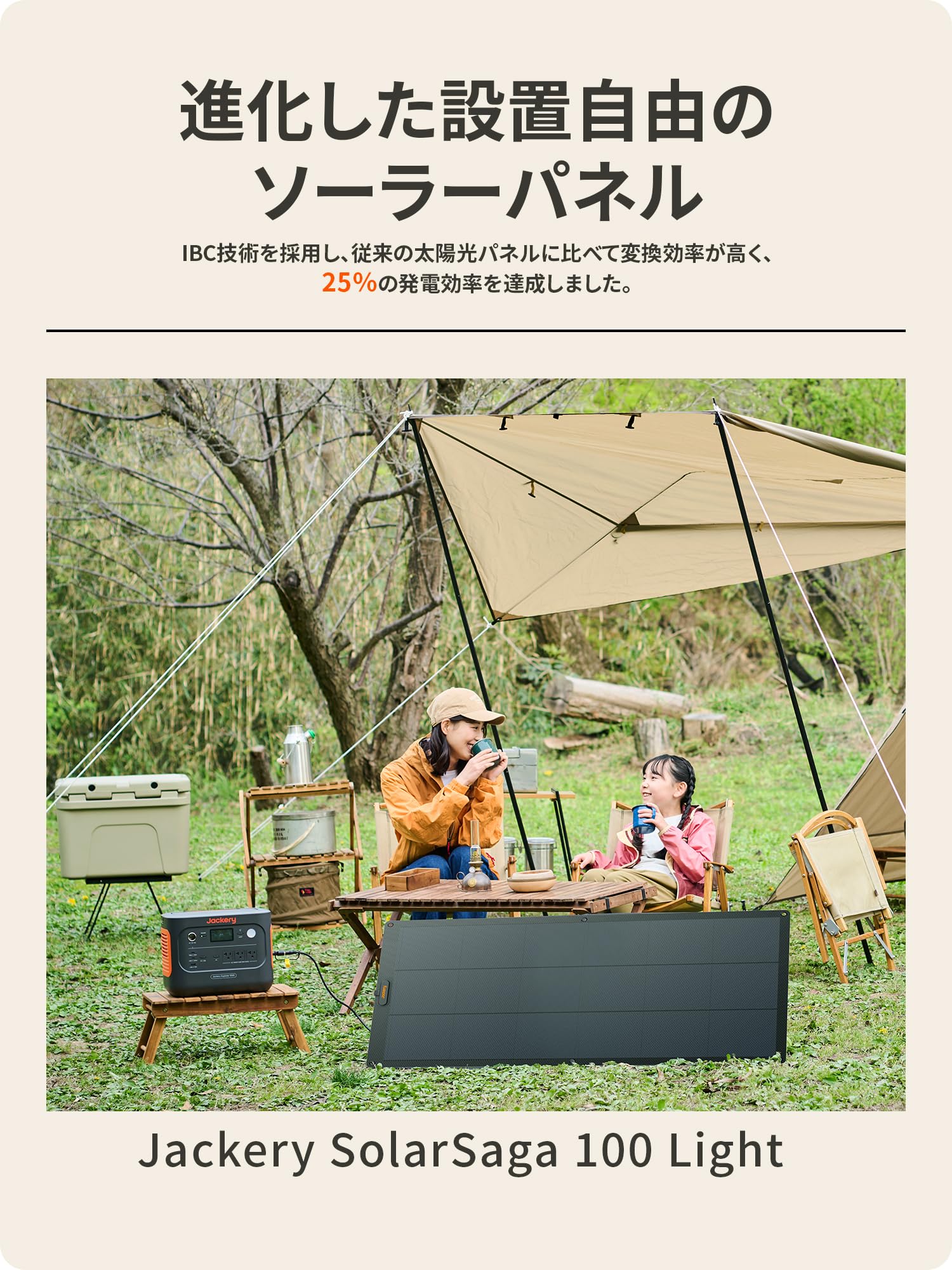【新品未使用未開封】Jackery SolarSaga 100 ソーラーパネル Jackery SolarSaga 100Wソーラーパネル｜高変換効率・防水・防塵