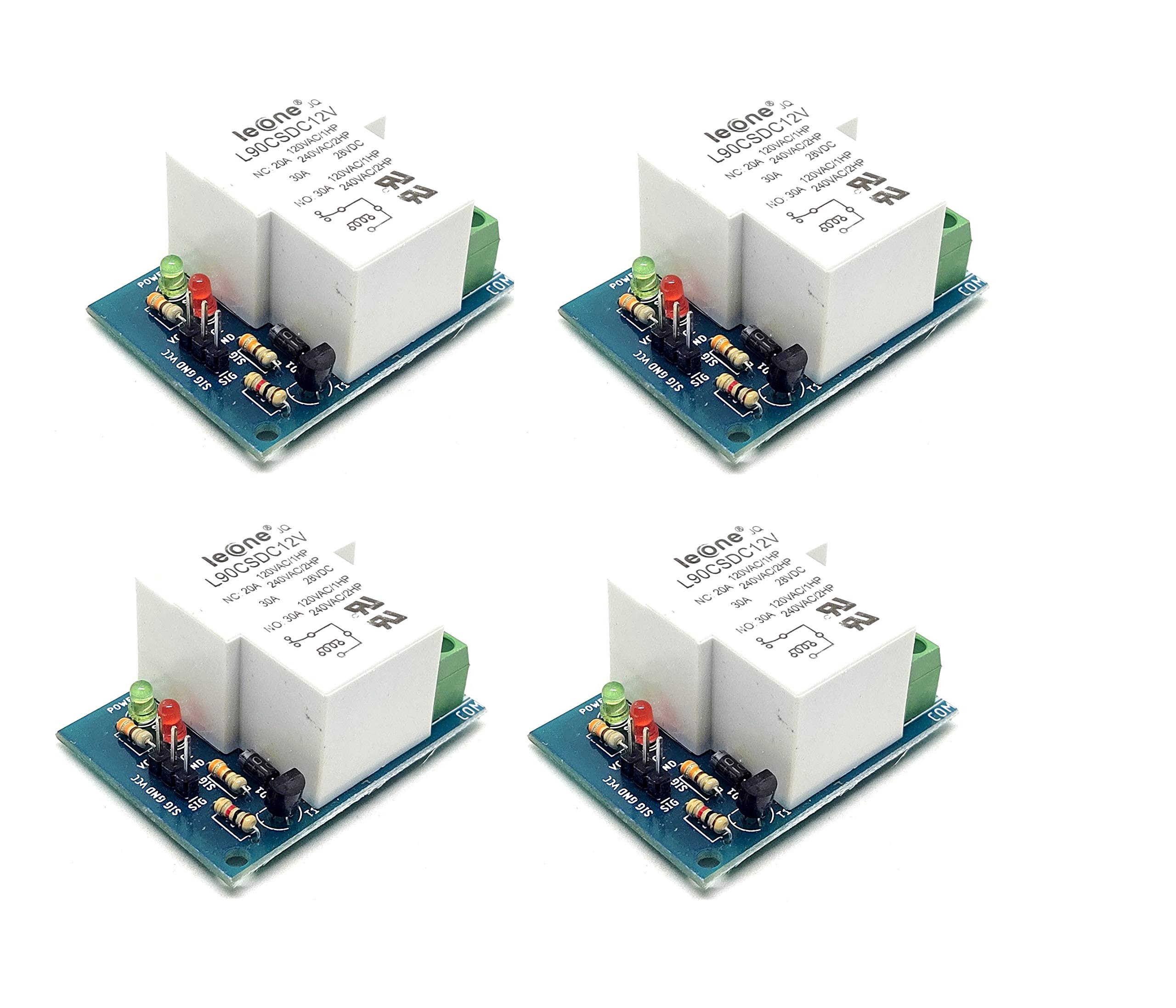 INVENTO 4Pcs 12V 30A 1 Channel Relay Module Low Level Trigger for Home automation DIY Projects (B08KNKR362) Amazon Price History, Amazon Price Tracker