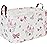 HKEC Rectangle Storage Basket with Handles,Collapsible Storage Bin,Books Box,Gift Basket(Pink Princess)