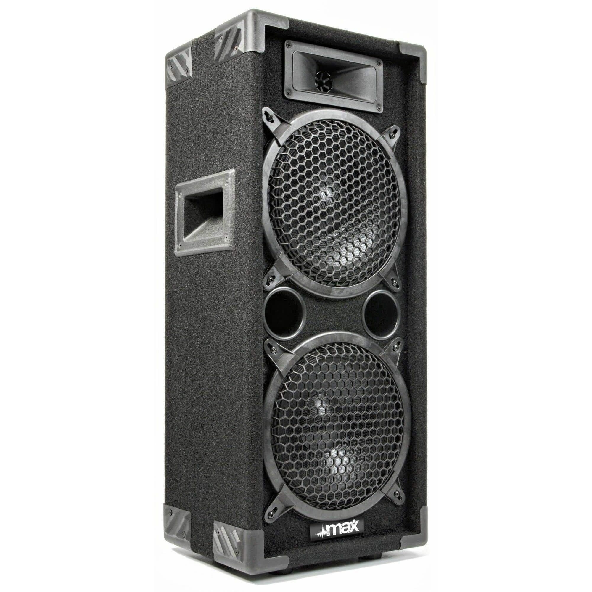 MAX28 Kit Sono DJ et Amplificateur Bluetooth 1600W - avec Fonction Bluetooth et Lecteur MP3, Télécommande Incluse, Un Kit Idéal pour Animer Toutes Vos Soirées