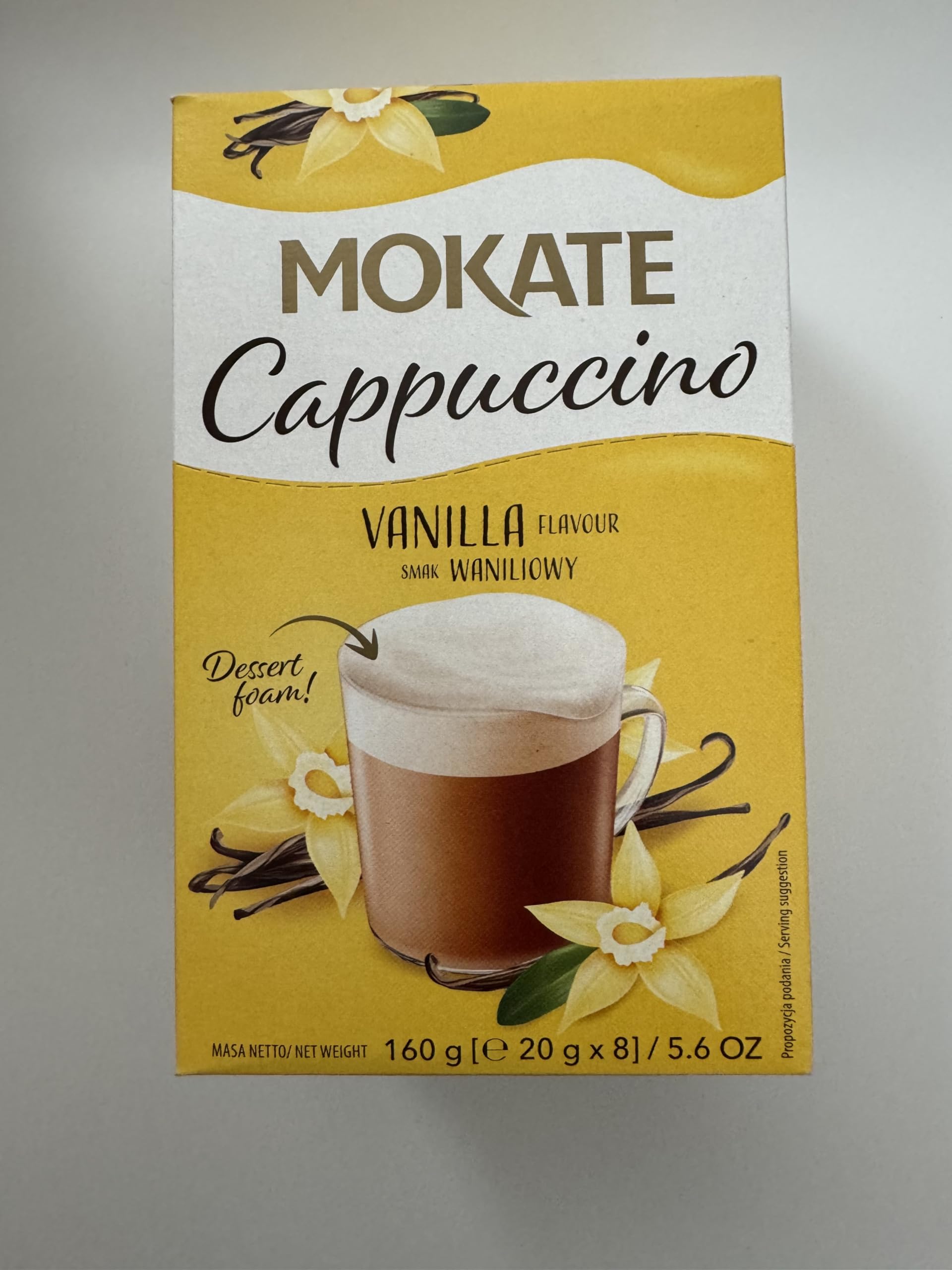Amazon.com : Mokate Cappuccino Vanilla 150g (3-pack) : Hot Cocoa