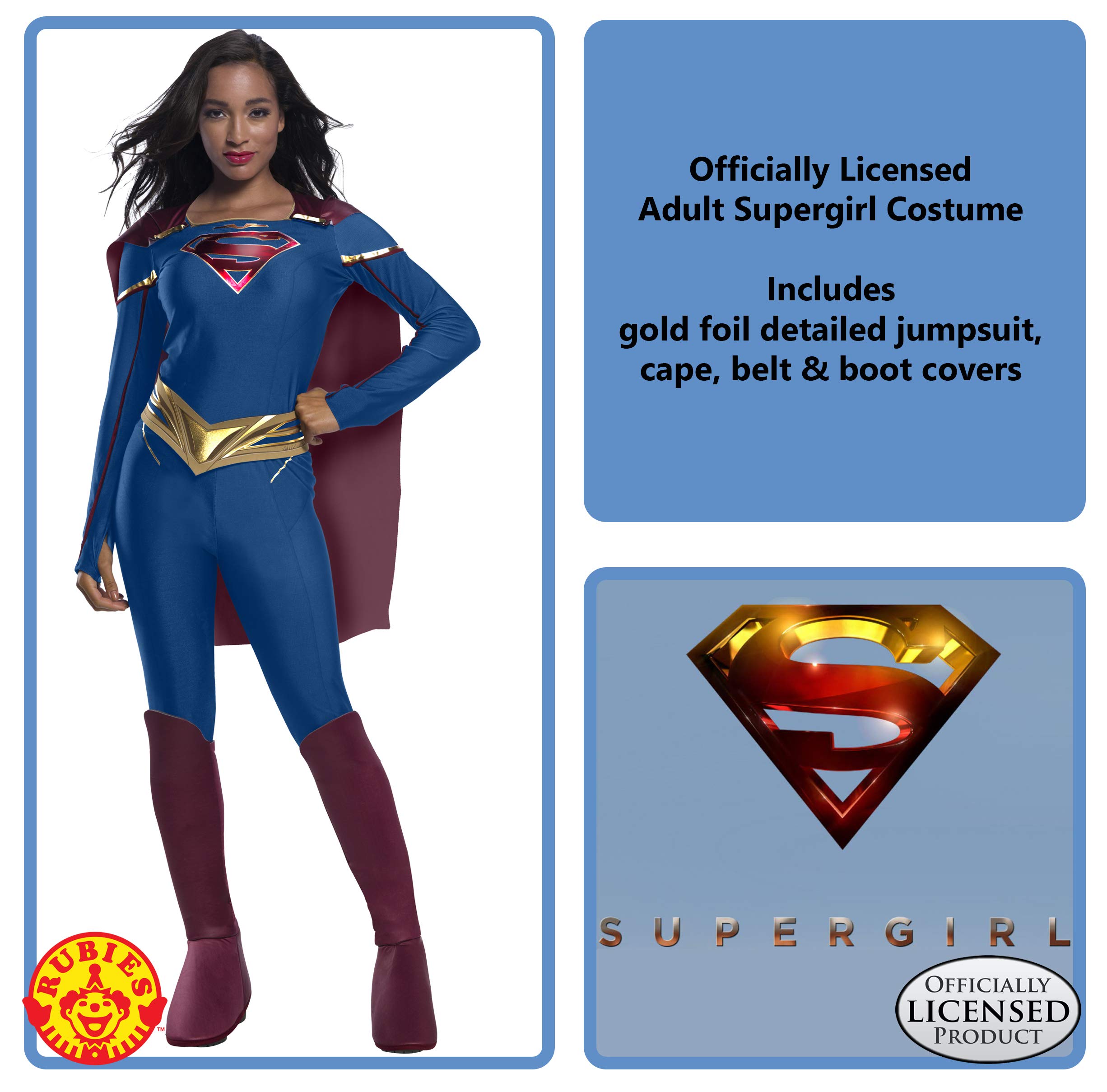 Rubie's 702105 Dc Supergirl Tv Series Costume Tuta Adulto Taglia