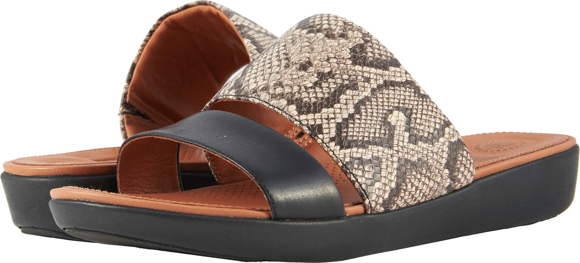 FitFlop Delta Tm Slide Sandals Open Toe, Taupe Snake Black : Amazon.nl:  Fashion