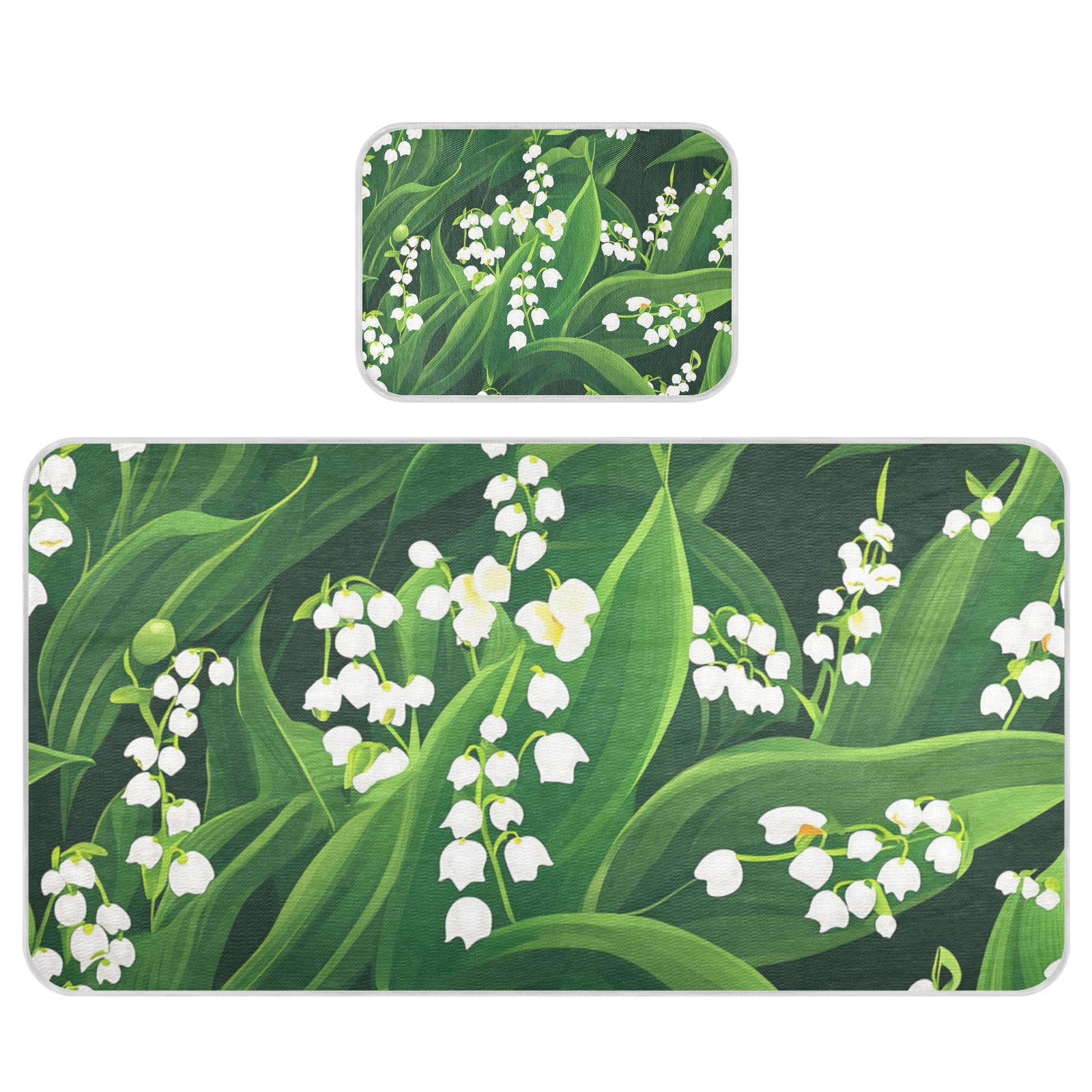 Finland Lily Valley Beauty Summer Flowers Cooling Baby Bed Mattress Cover 28