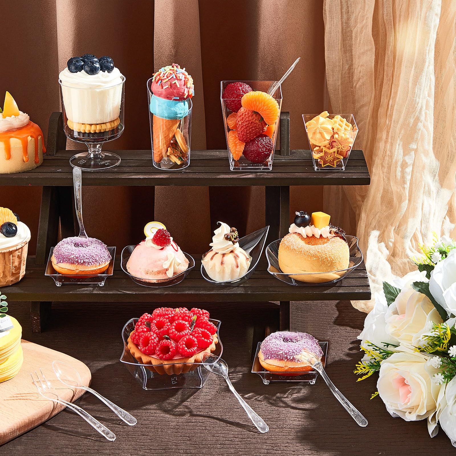 Amazon.com: Tessco for you 160 Pcs Mini Appetizer Plates Dessert