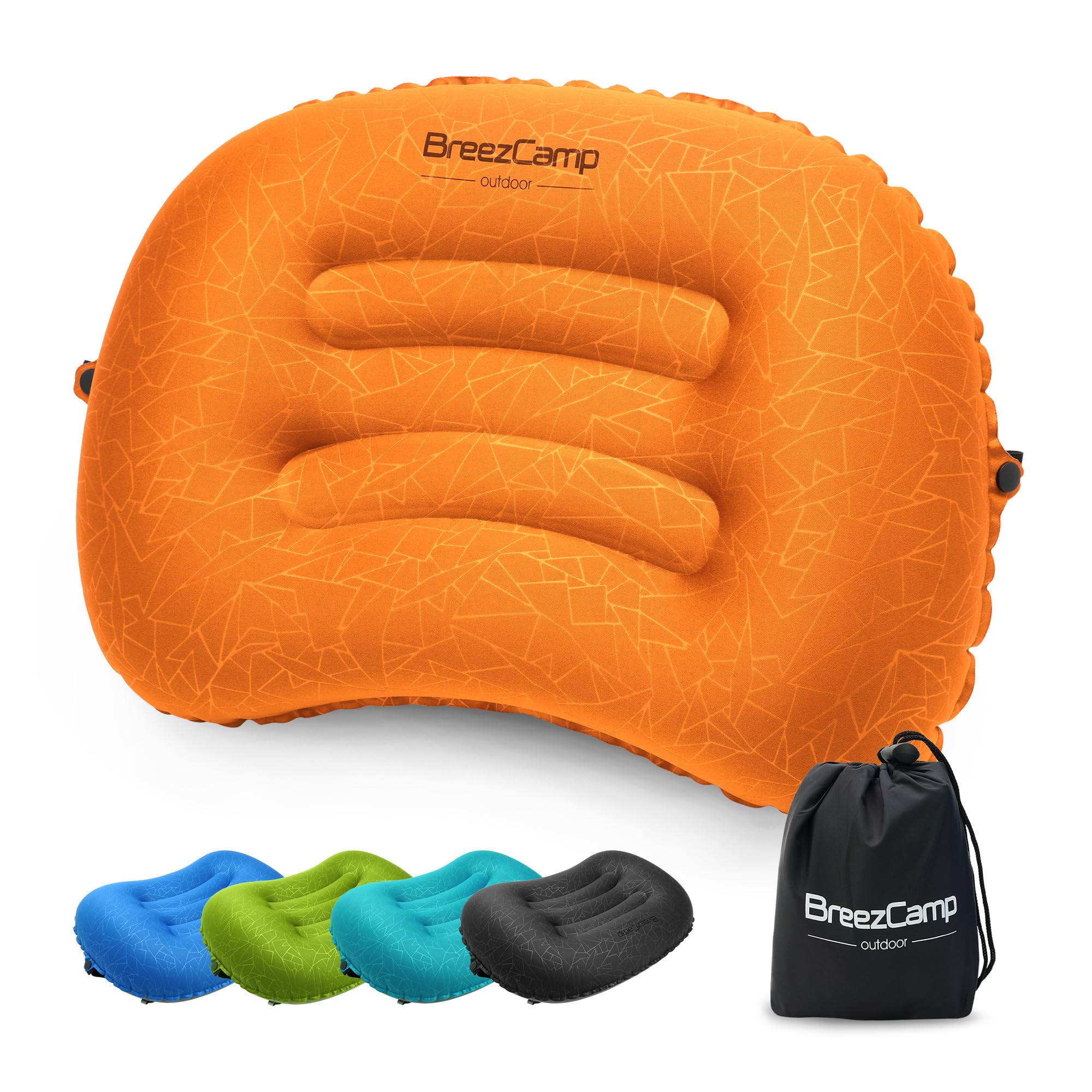 Inflatable Camping Pillow, Travel Blow Up Air Pillow, Neck Lumbar Support Ultralight Comp…