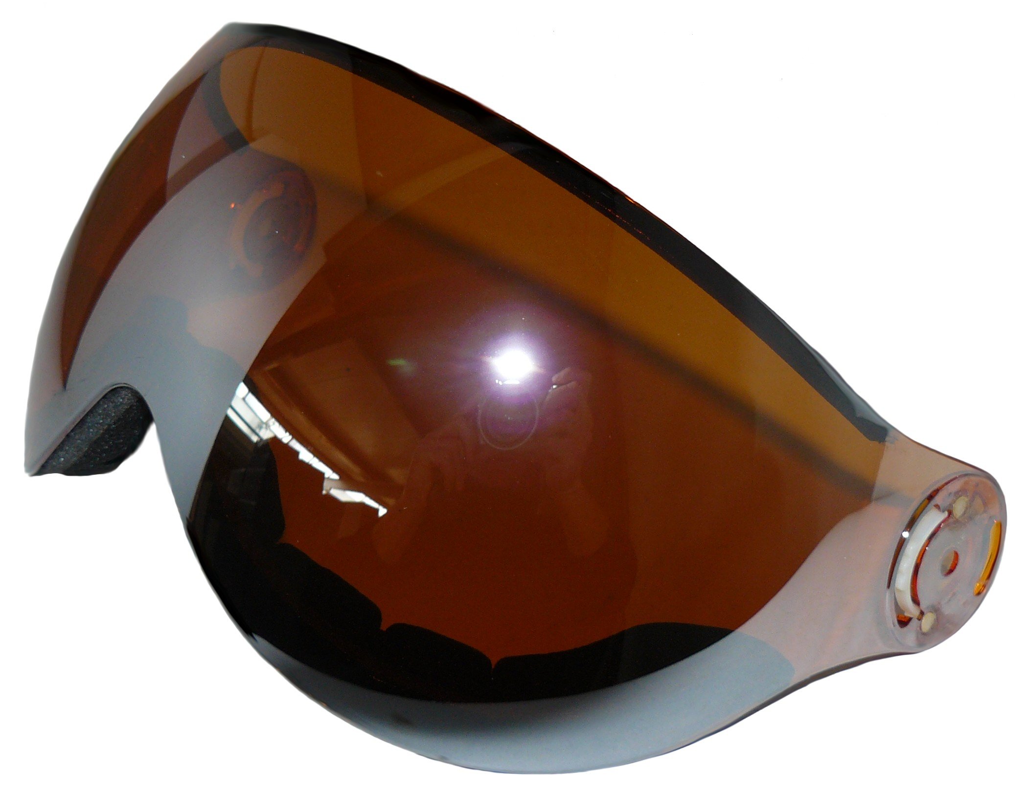 Kask narciarski MS95 czarny matowy z dwoma wizjerami składany