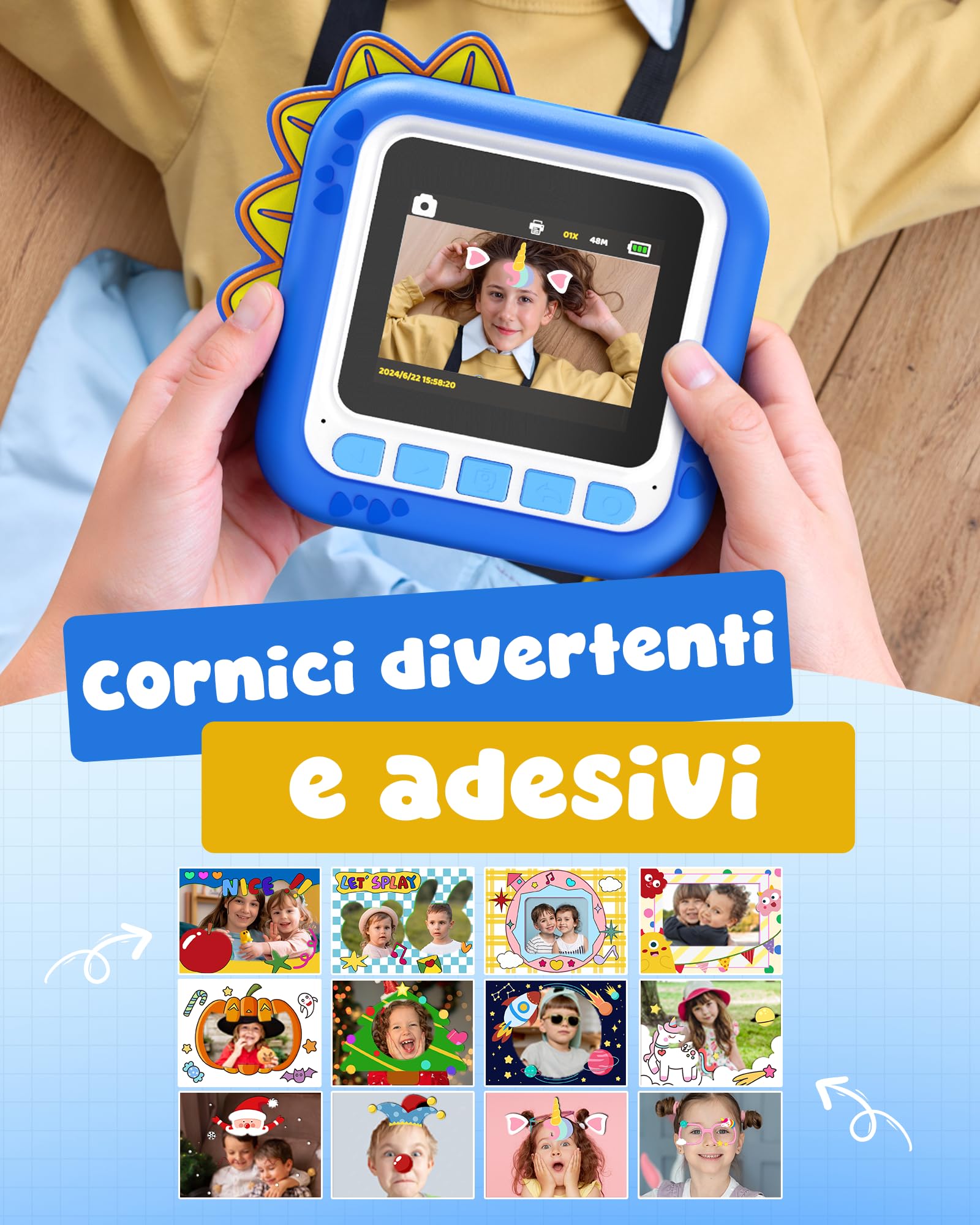 fotocamera istantanea-blu