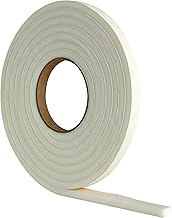 Extra Thick Draught Excluder Strip (3.5m White Rubber Foam for gaps 4-7mm)